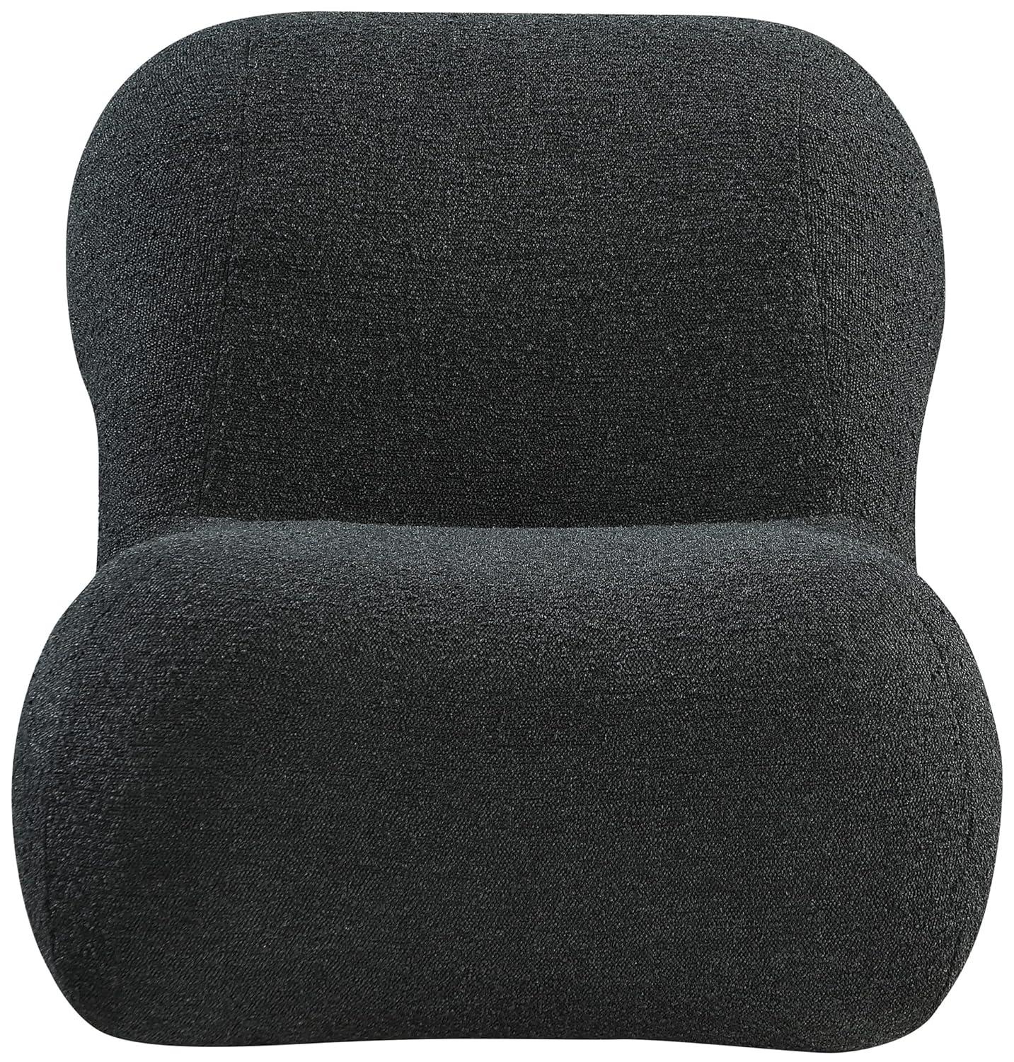 Meridian Furniture Quadra Black Boucle Fabric Accent Chair