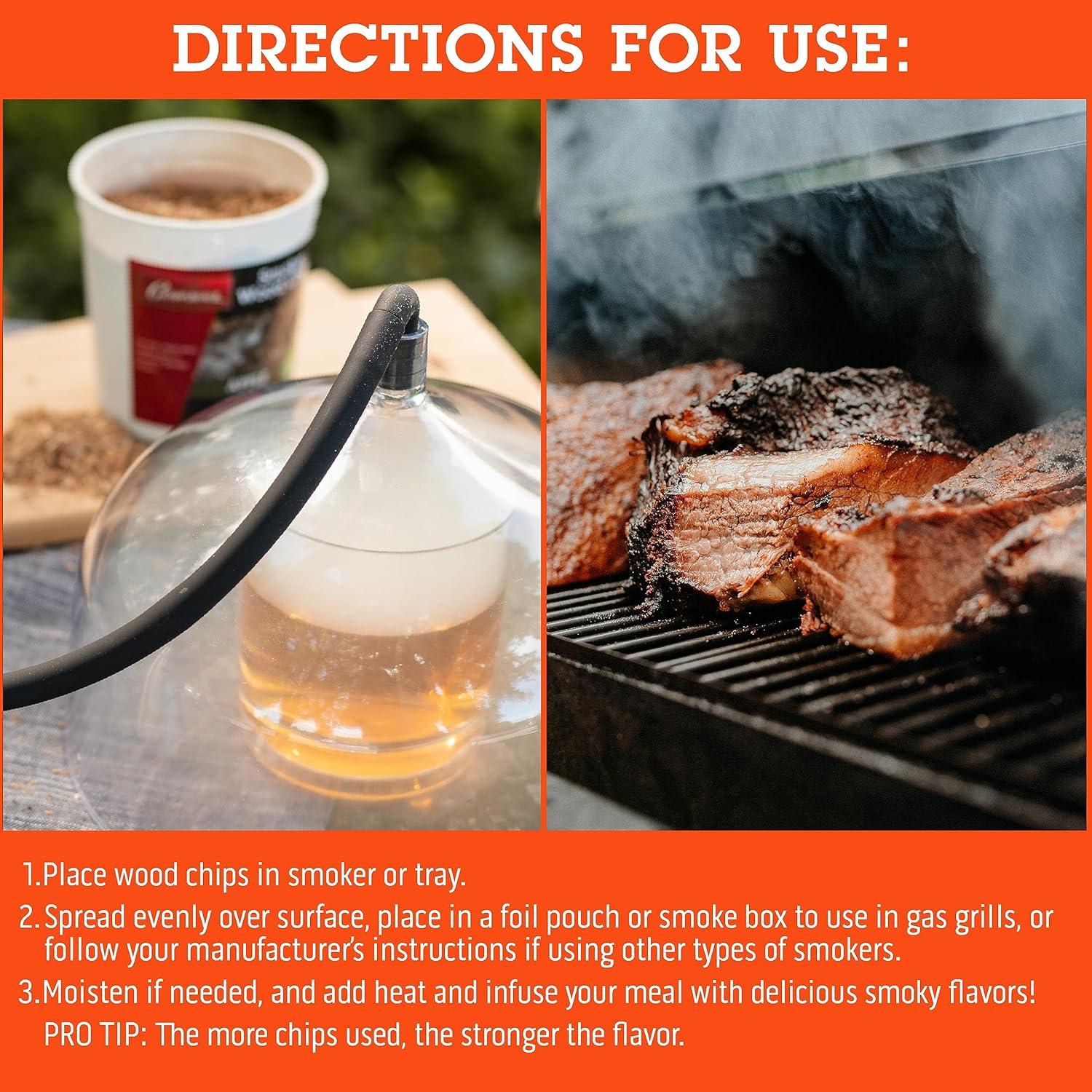 Camerons All Natural Extra Fine Maple BBQ Wood Chips - 260 Cu. in. Bag, Approx 2 Pounds - Kiln Dried Sawdust Shavings for Cocktail Smoking Guns, Smokers, Smoke Boxes - Barbecue Grilling Gifts for Men