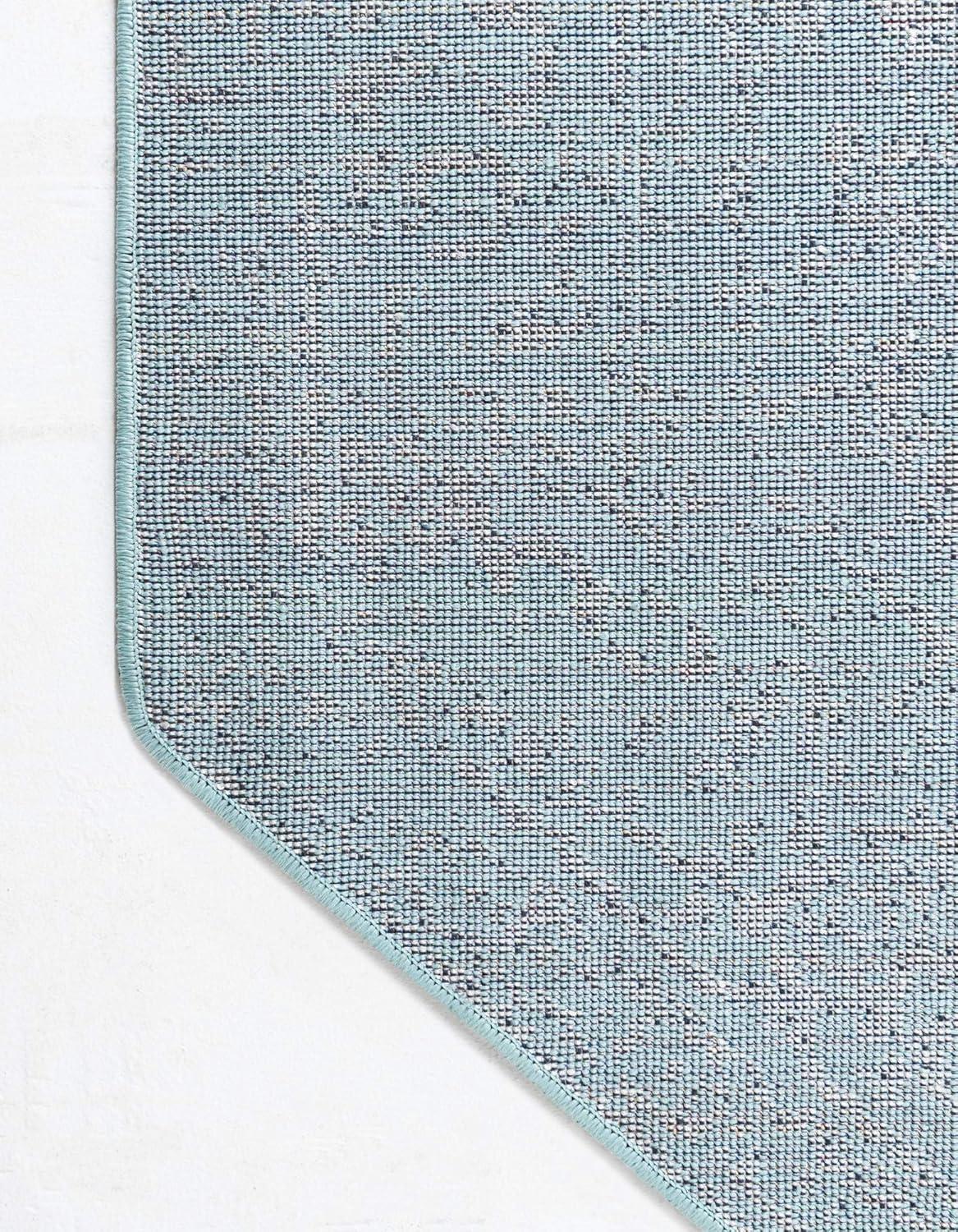 Unique Loom Richmond Collection Area Rug - Medallion (5' 3" Octagon Aqua/Ivory)