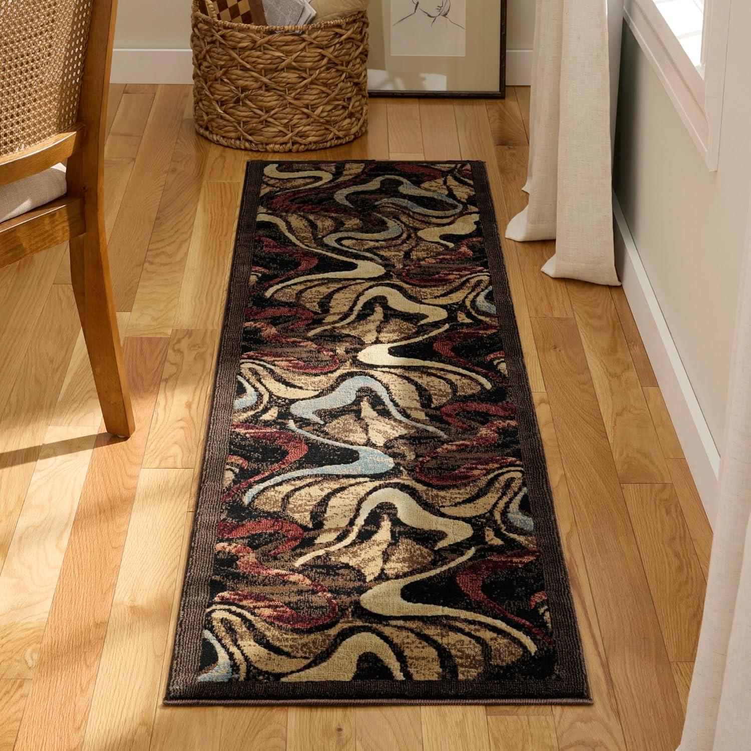 Home Dynamix Catalina Picasso Contemporary Artistic Swirl Area Rug