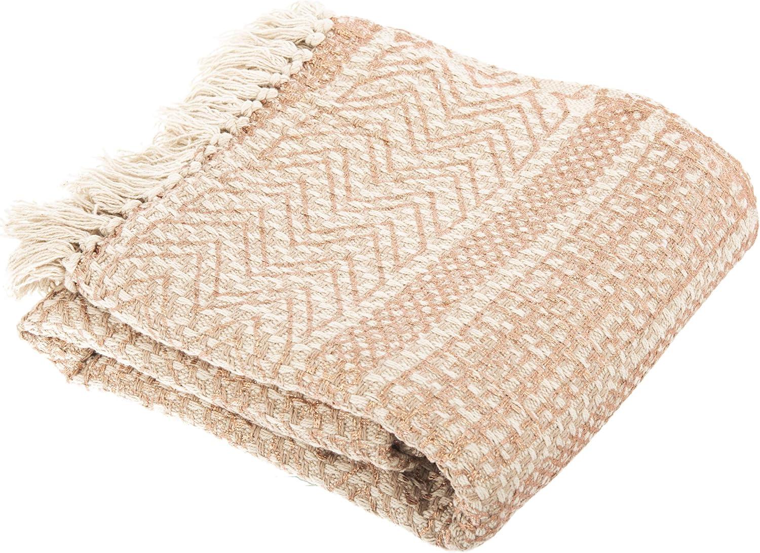 Becks Fringe Throw Blanket  - Safavieh