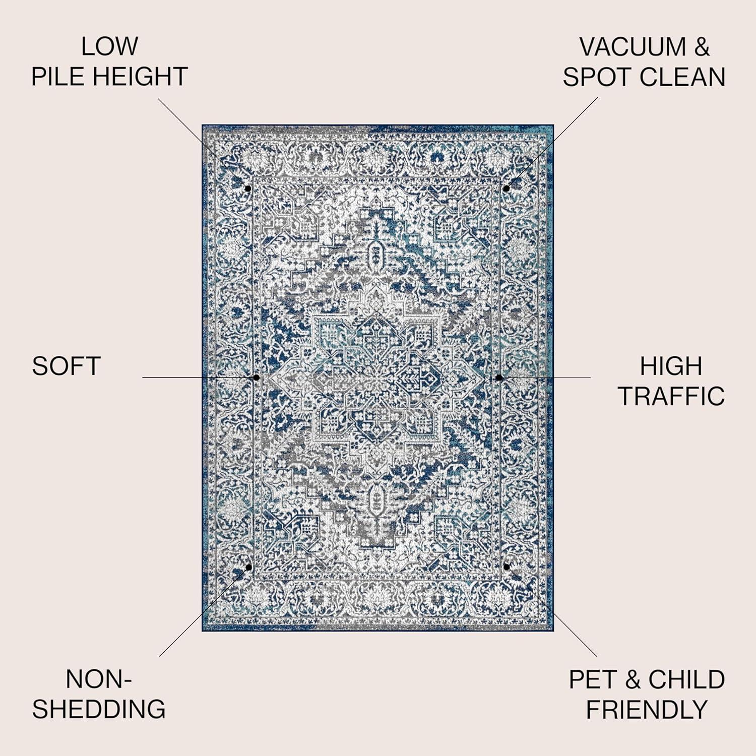 Mercer Shag Plush Area Rug - JONATHAN Y