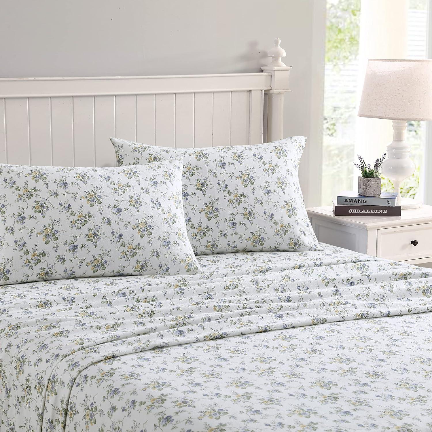 Laura Ashley Laura Ashley Cotton Flannel Cozy Sheet Sets