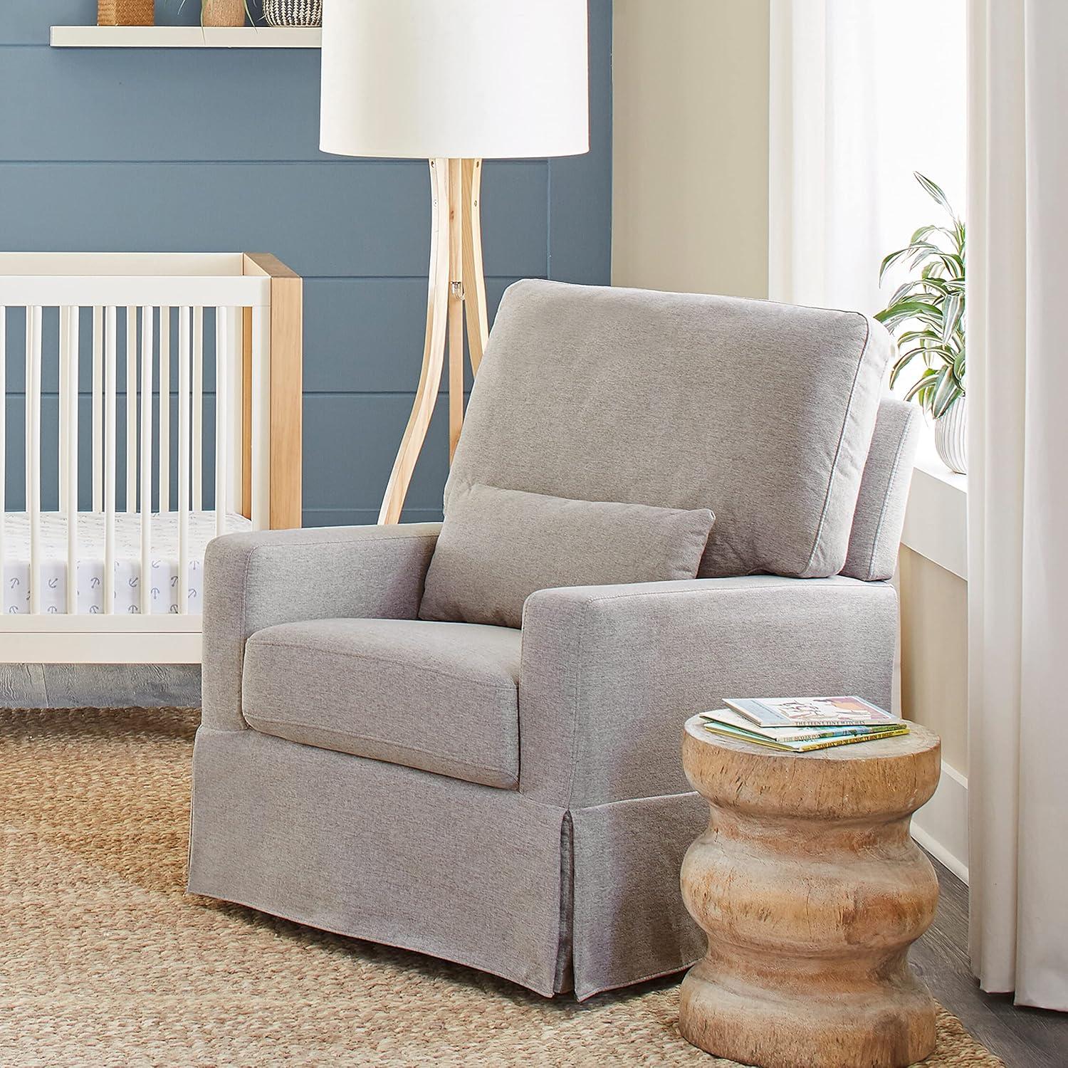 Crawford Upholstered Swivel Glider
