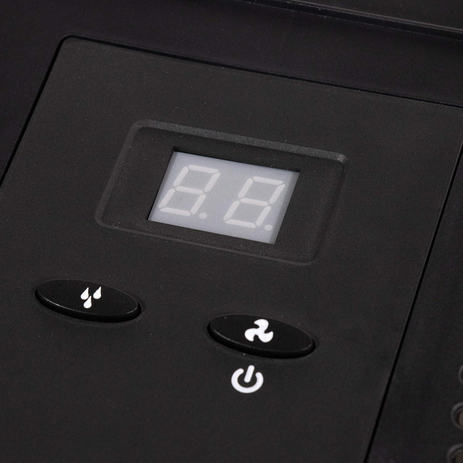 AIRCARE D46 720 Humidificador Evaporativo Tower para 1200 Pies Cuadrados, Titanio/negro