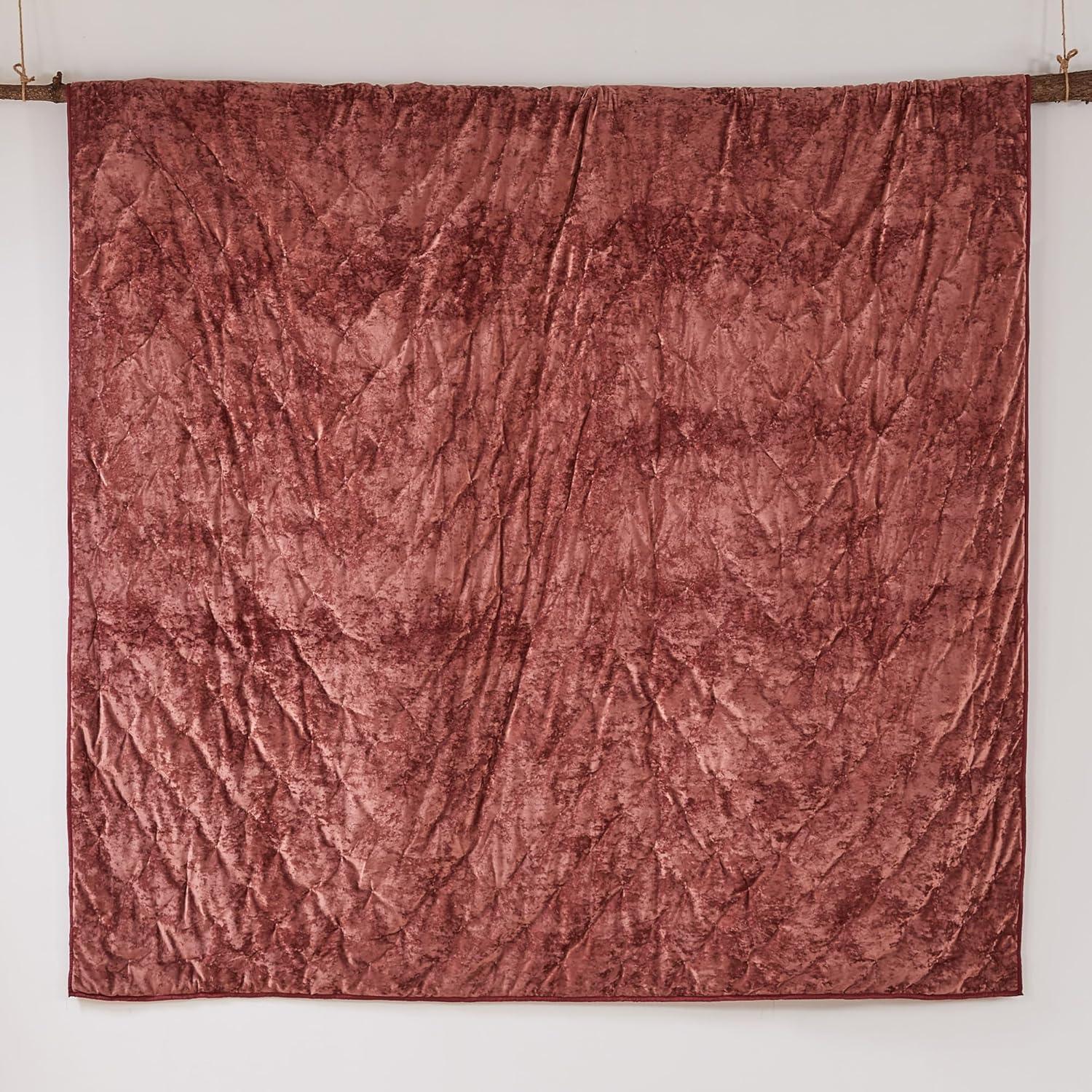 Abruzzi Velvet Red Full/Queen Quilt - Birch Hill by Levtex Home