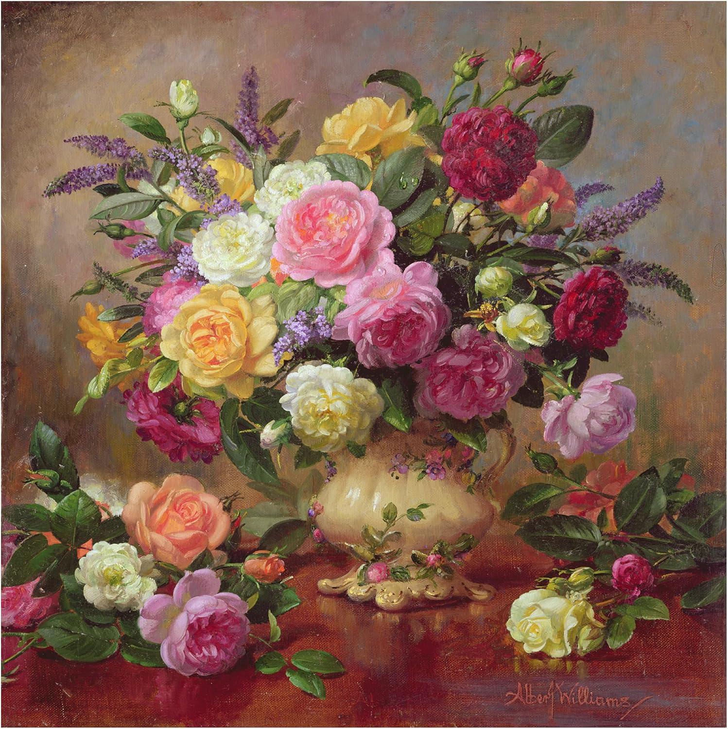 Trademark Fine Art Albert Williams " Roses From A Victorian Garden "