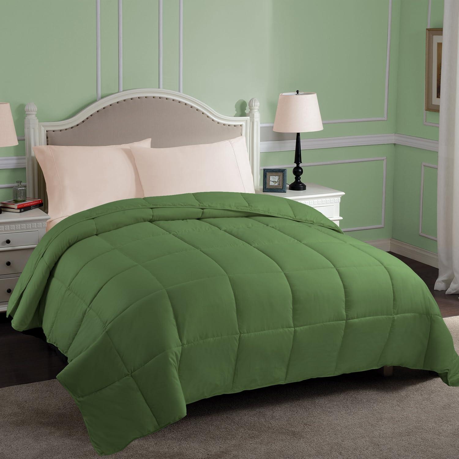 Terrace Green Twin XL Reversible Microfiber Comforter