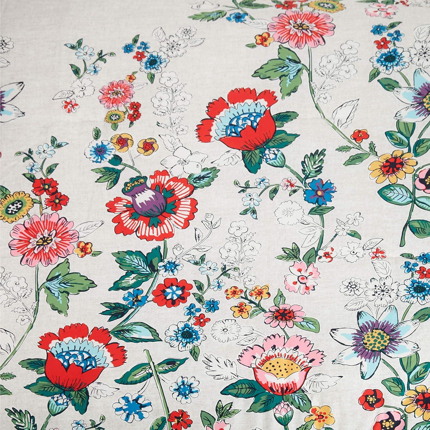 Vera Bradley Coral Floral Cotton Reversible Comforter Set