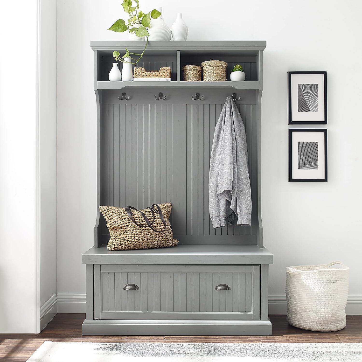 Seaside Hall Tree 40'' Wide with Bench and Shoe Storage