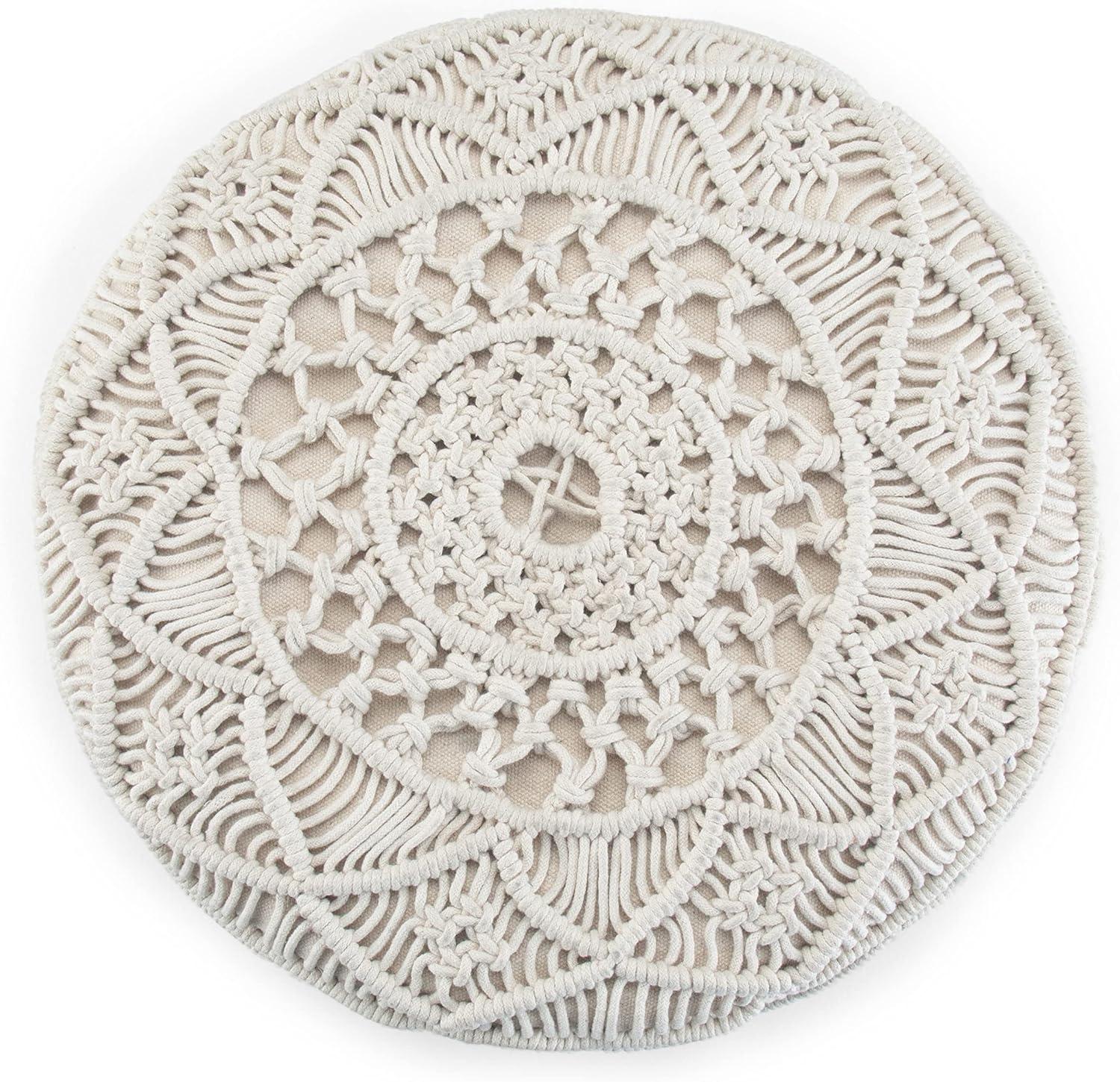 Simpli Home Coates Upholstered Pouf
