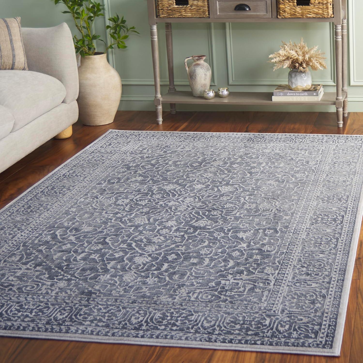 Reflection RFT670 Power Loomed Indoor Accent Rug - Dark Grey/Cream - 3'x5' - Safavieh.