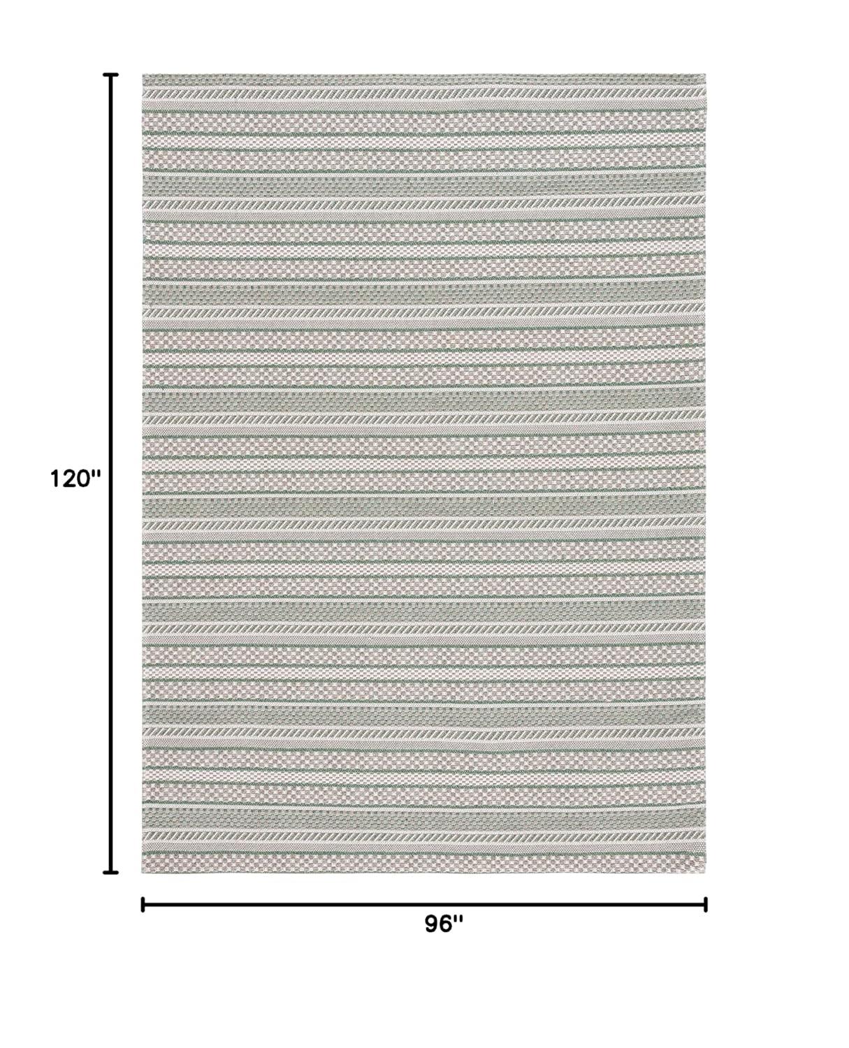 Martha Stewart Rugs Martha Stewart 412 100% Cotton Striped Rug