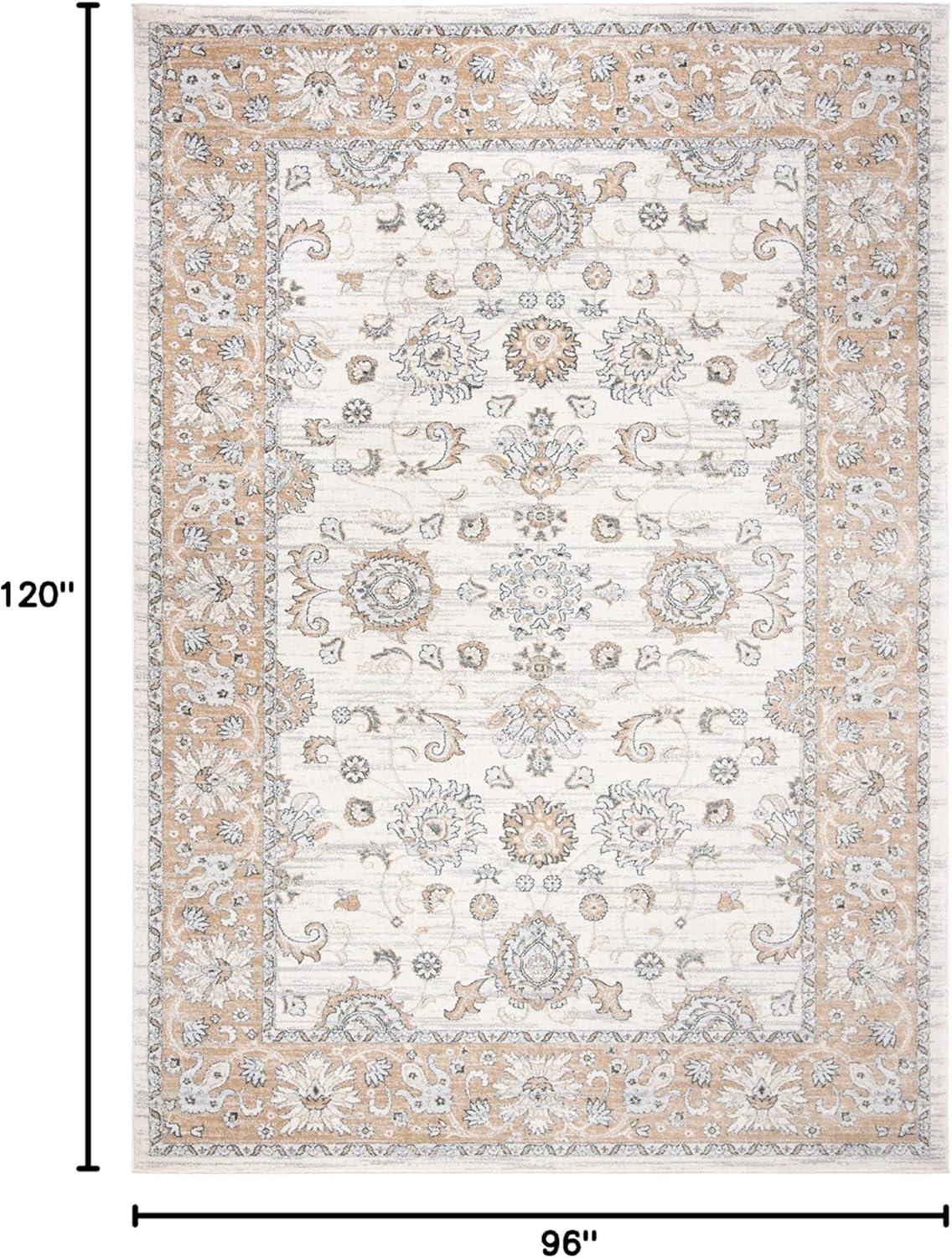 Isabella ISA940 Power Loomed Area Rug - Cream/Beige - 8'x10' - Safavieh