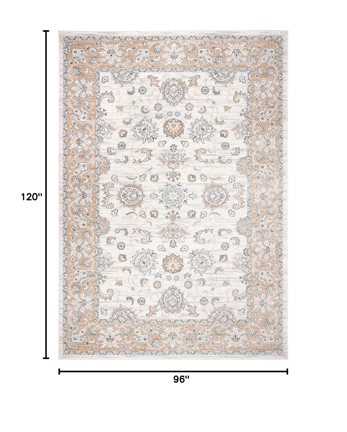 Isabella ISA940 Power Loomed Area Rug - Cream/Beige - 8'x10' - Safavieh
