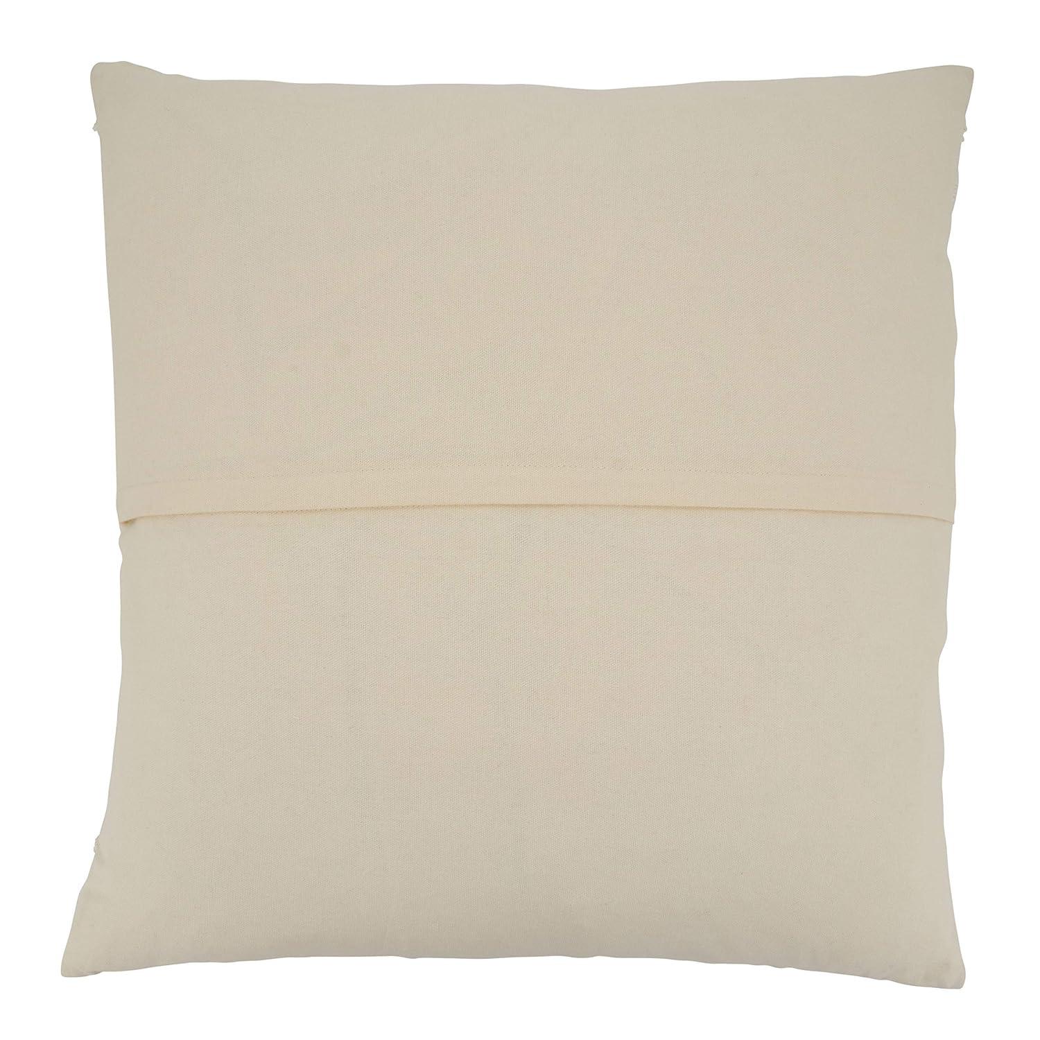Saro Chloe Collection Appliqued Cotton Pillow Cover