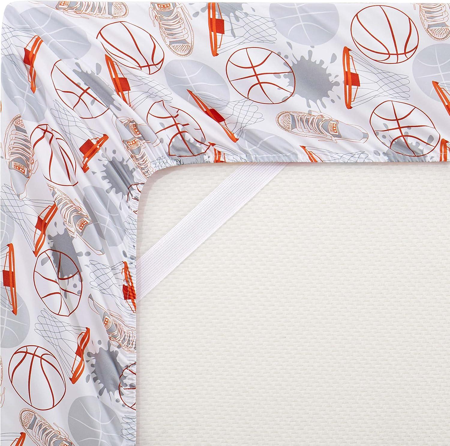 Sweet Home Collection Basketball Bed Sheet Set