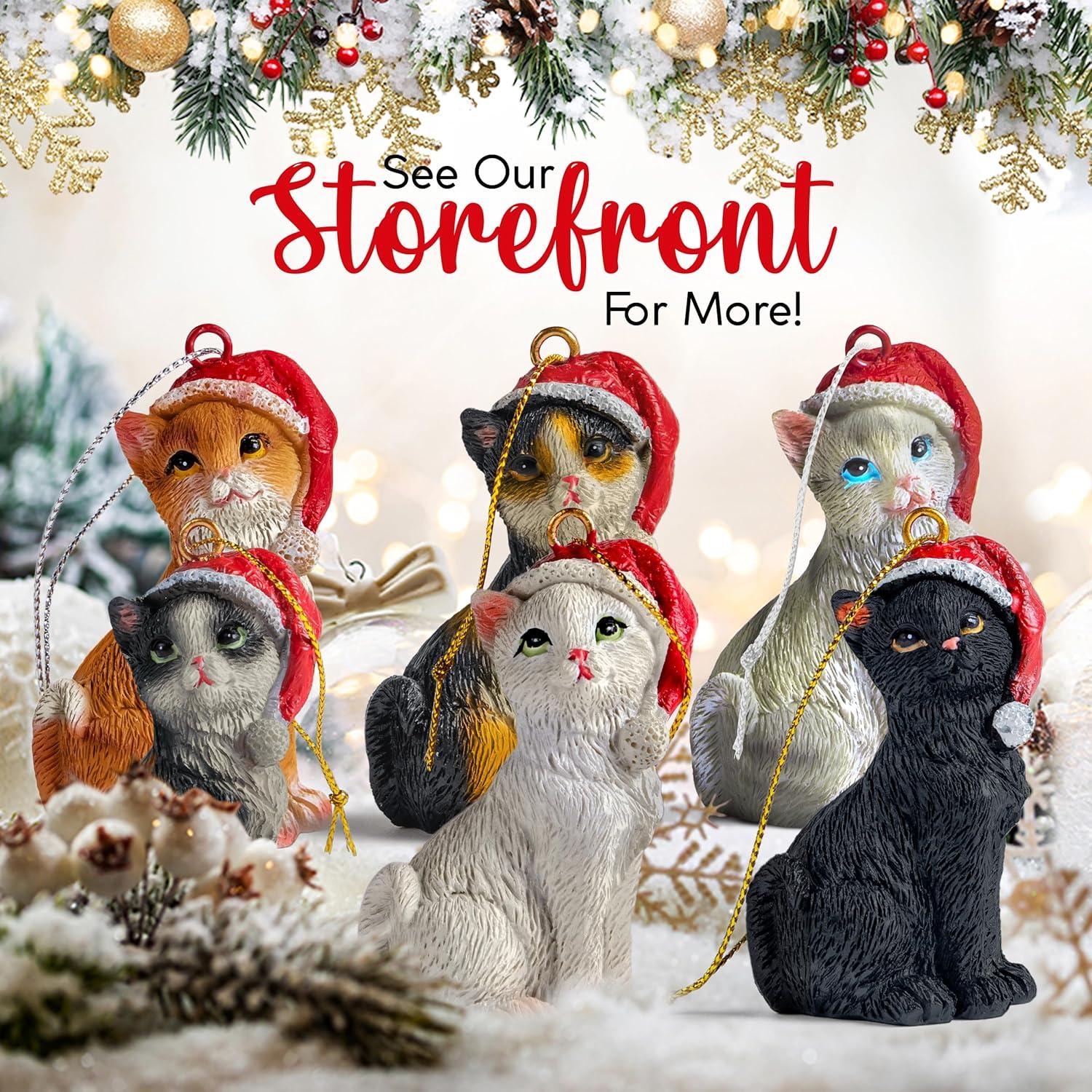 Charlton Home® Santa Cat Ornament