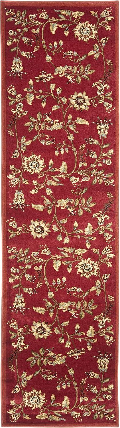 Lyndhurst LNH552 Power Loomed Runner Rug - Red/Multi - 2'3"x8' - Safavieh