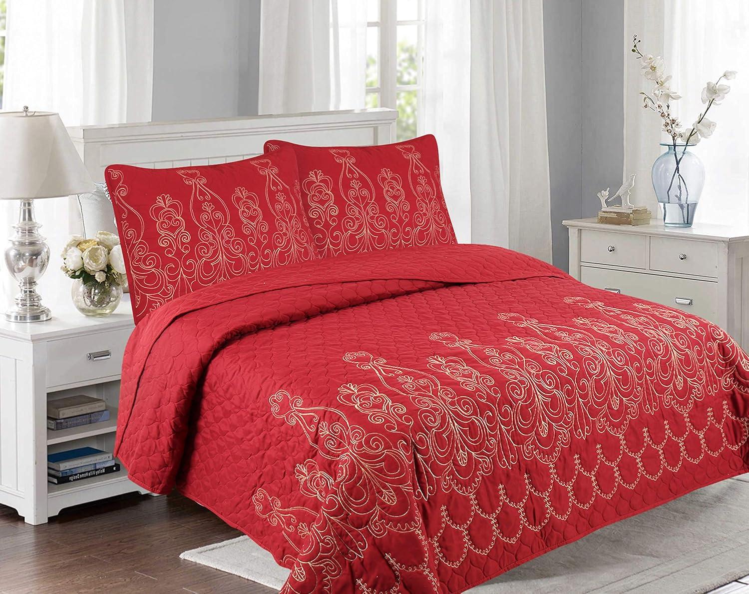 Marina Decoration Marina Elegant Ultra Soft Reversible Quilt Set & Reviews | Wayfair