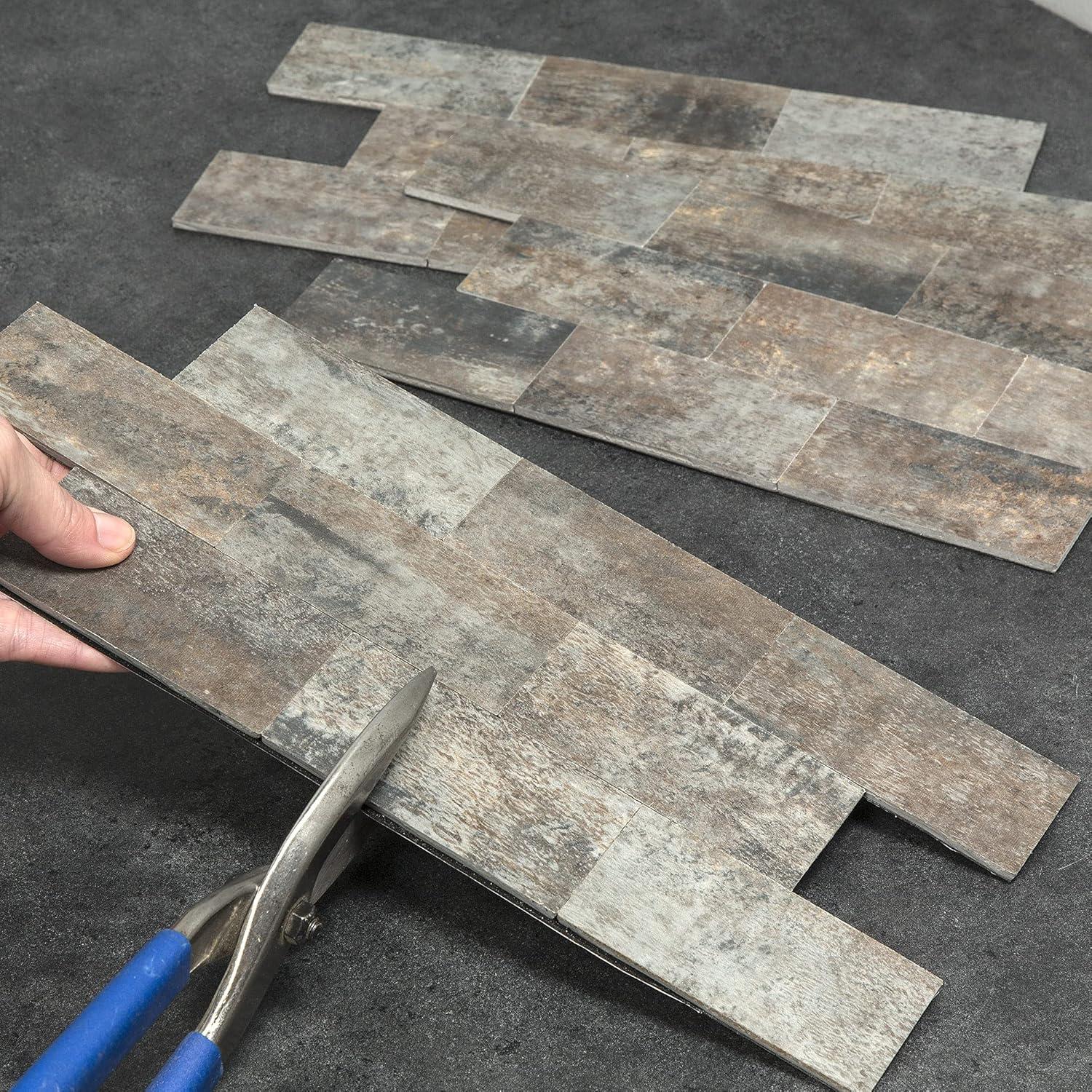 12'' W x 12.75'' L PVC Peel and Stick Mosaic Tile