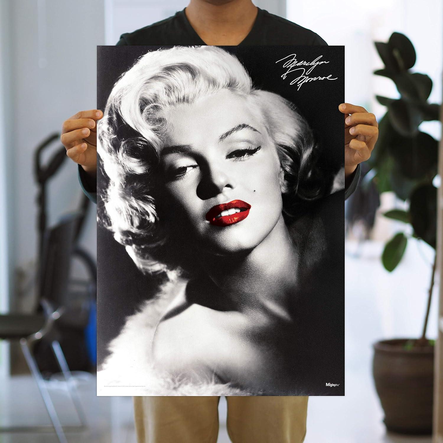 Marilyn Monroe Black and White Framed Portrait Poster