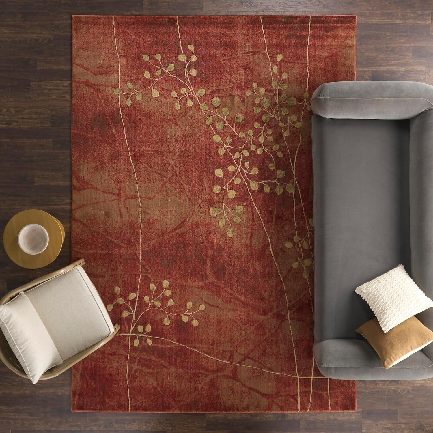 Nourison Somerset Latte Area Rug ST74 6'7" x 9'7"