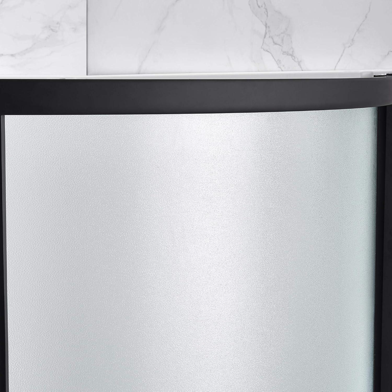 OVE Decors Breeze 33 in. Round Shower Kit w/ Frosted, Base, Wall