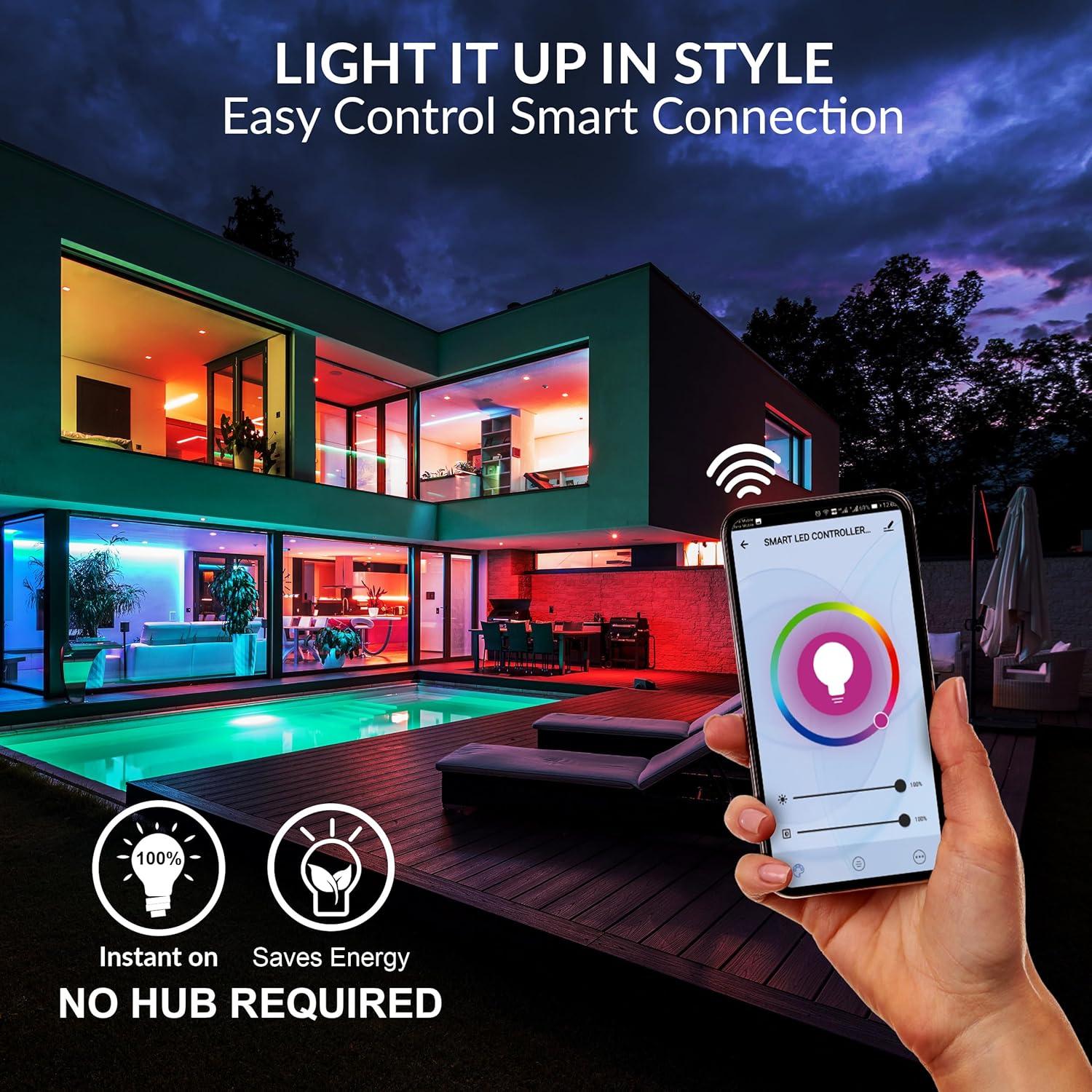 WBM LLC 1651B-4PK-01 Himalayan Glow 40 Watt Equivalent E26/Medium (Standard) Light Bulb (Set of 4)