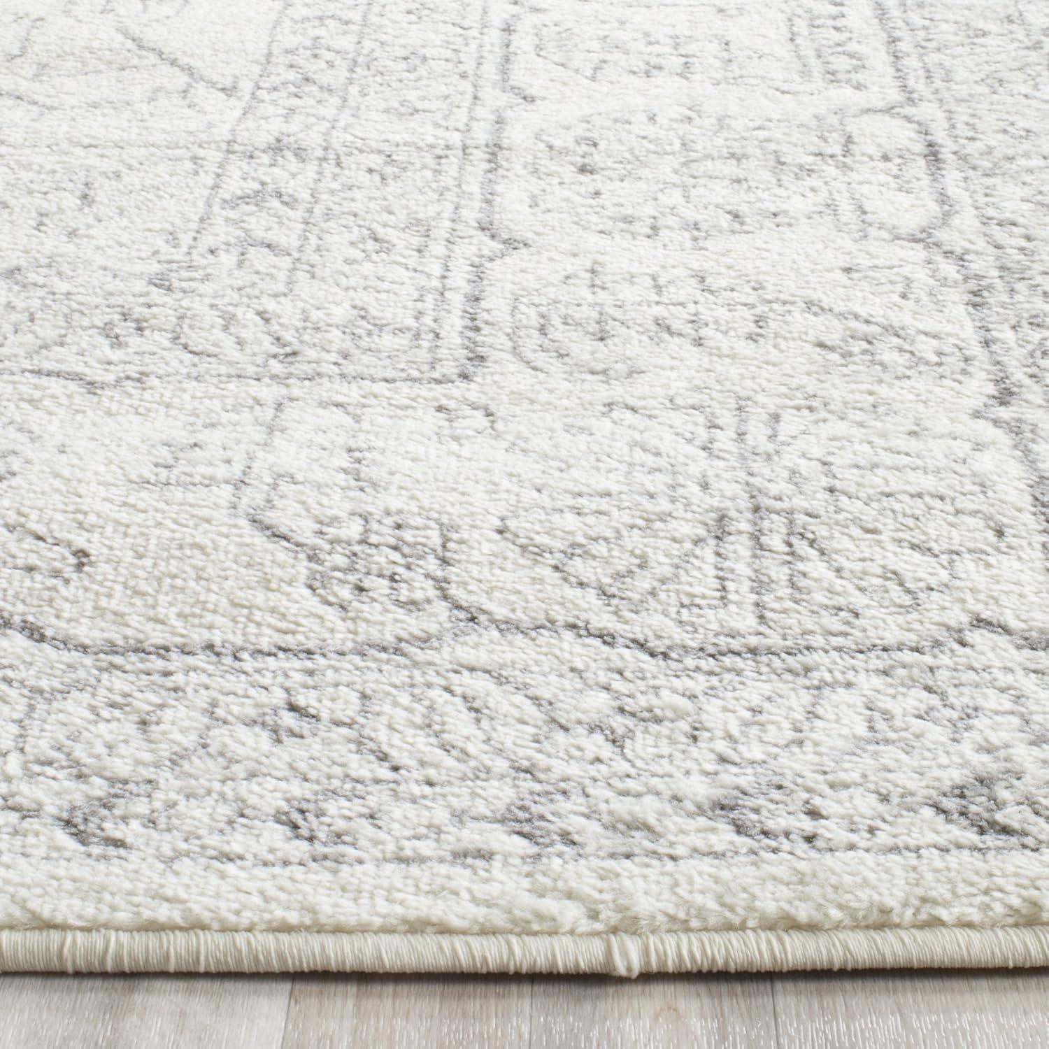 Adirondack ADR108 Power Loomed Area Rug - Ivory/Silver - 8'x10' - Safavieh.