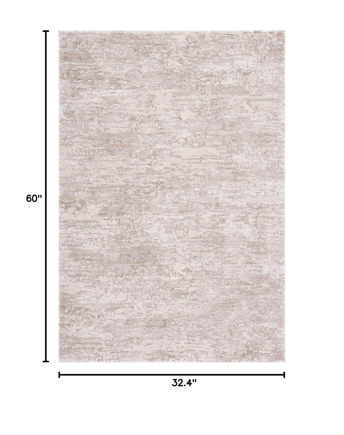 Century 300 CTY350 Power Loomed Indoor Accent Rug - Ivory/Beige - 2'7"x5' - Safavieh