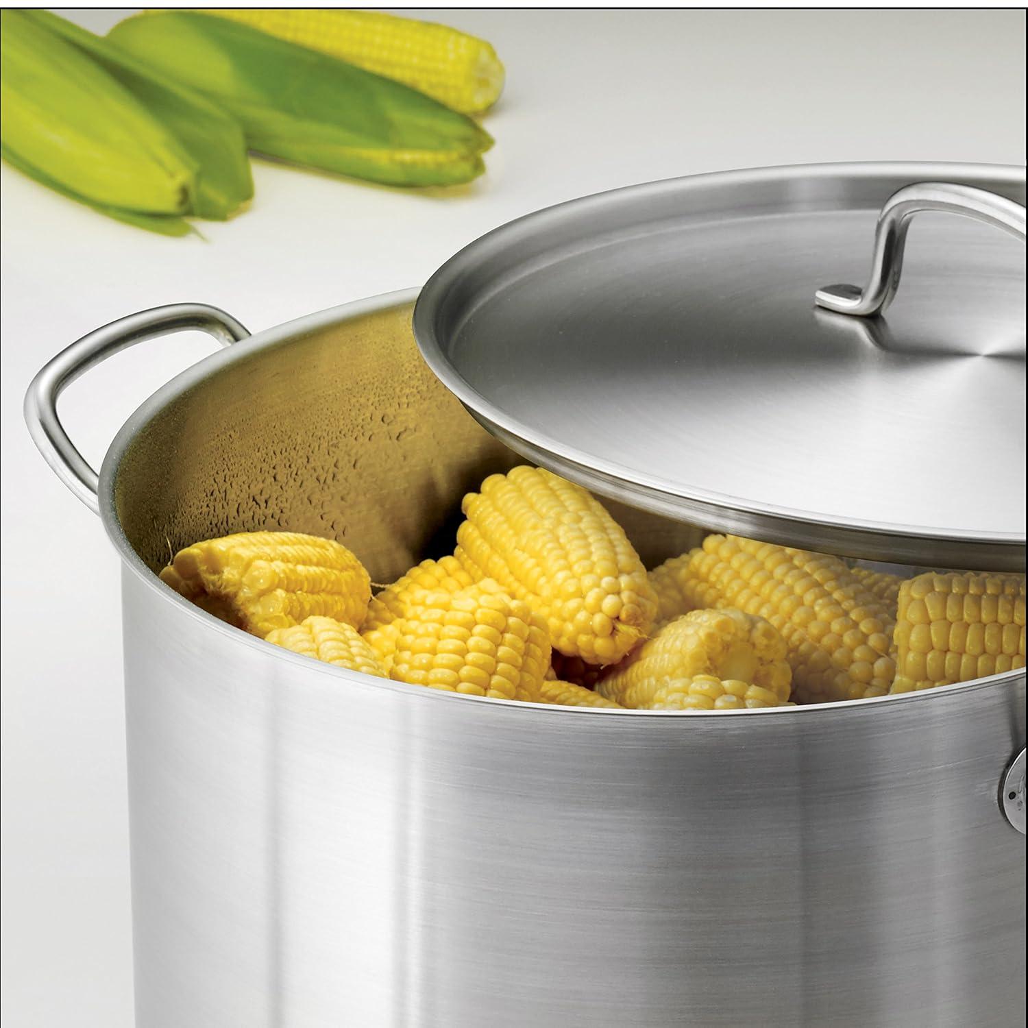Tramontina Tramontina Gourmet Aluminum Stock Pot with Lid