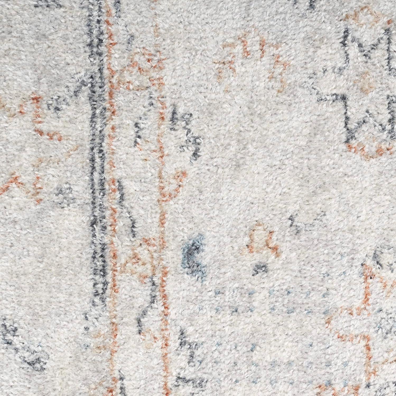 Nourison 2' x 6' Runner Astra Vintage Persian Indoor Flatweave Area Rug Light Blue