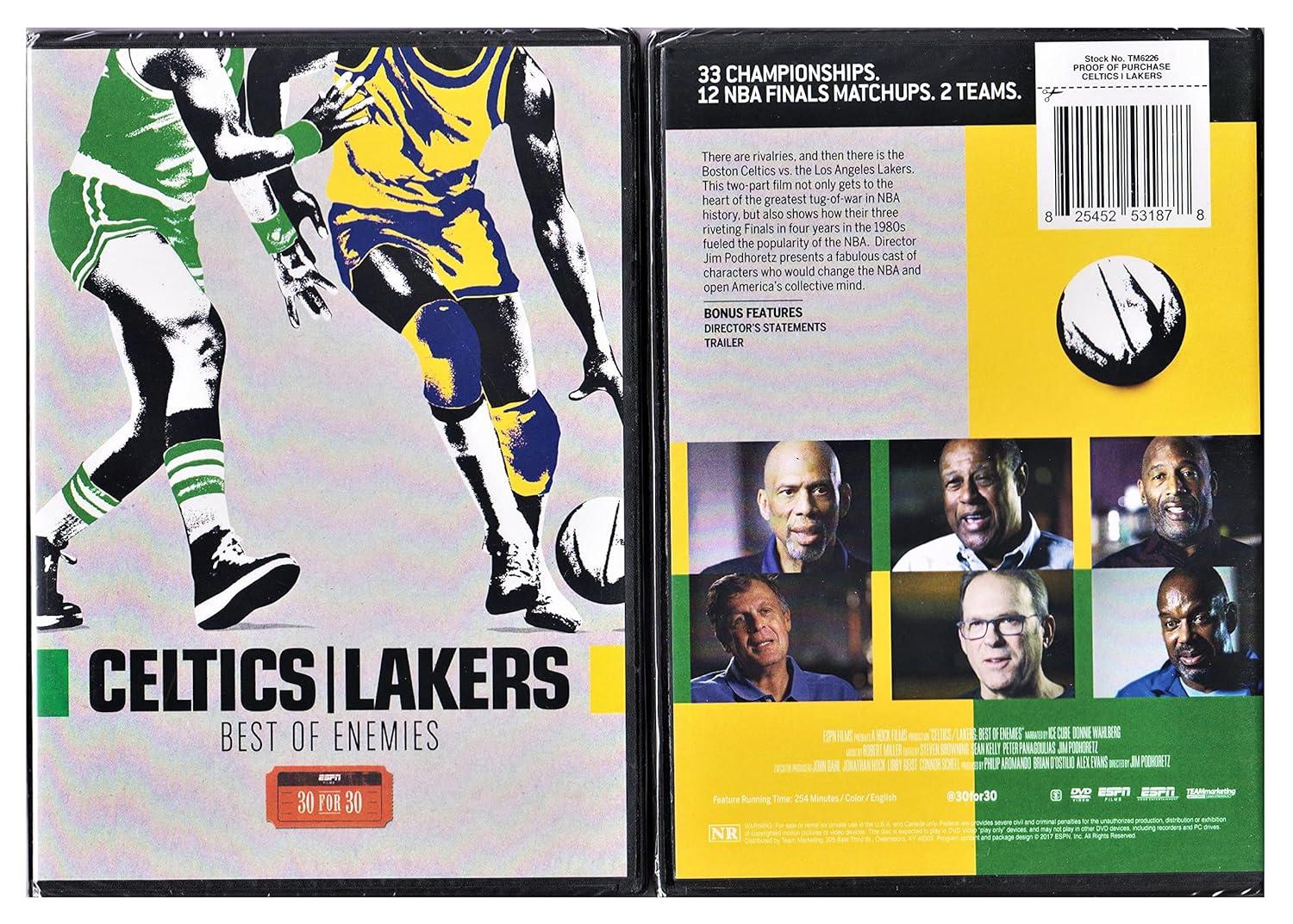 ESPN Films 30 For 30: Celtics/Lakers: Best Of Enemies (DVD), Team Marketing, Sports & Fitness