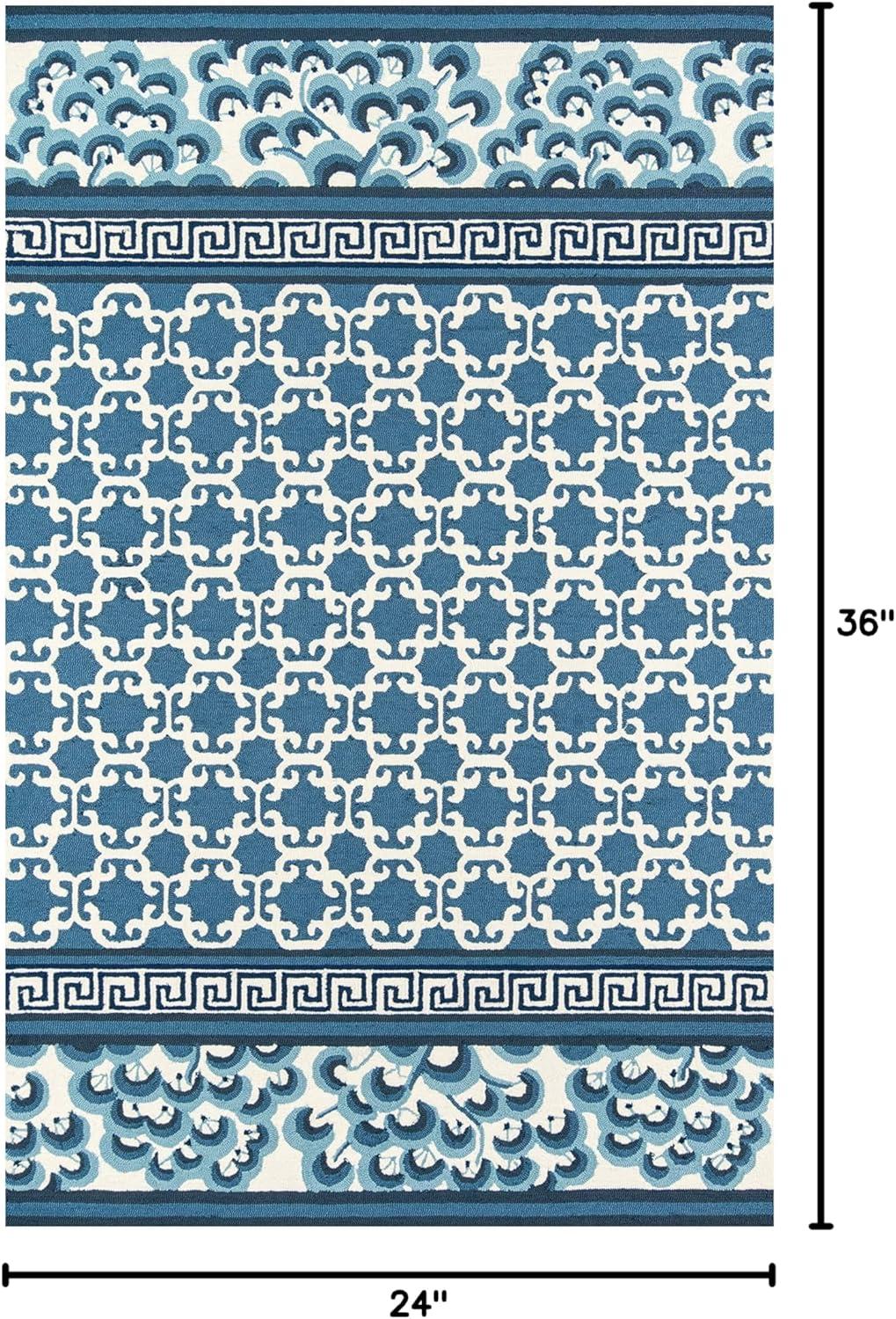 Madcap Cottage Under A Loggia Montserrat Area, Indoor Outdoor Rug, Pink, 8' X 10'