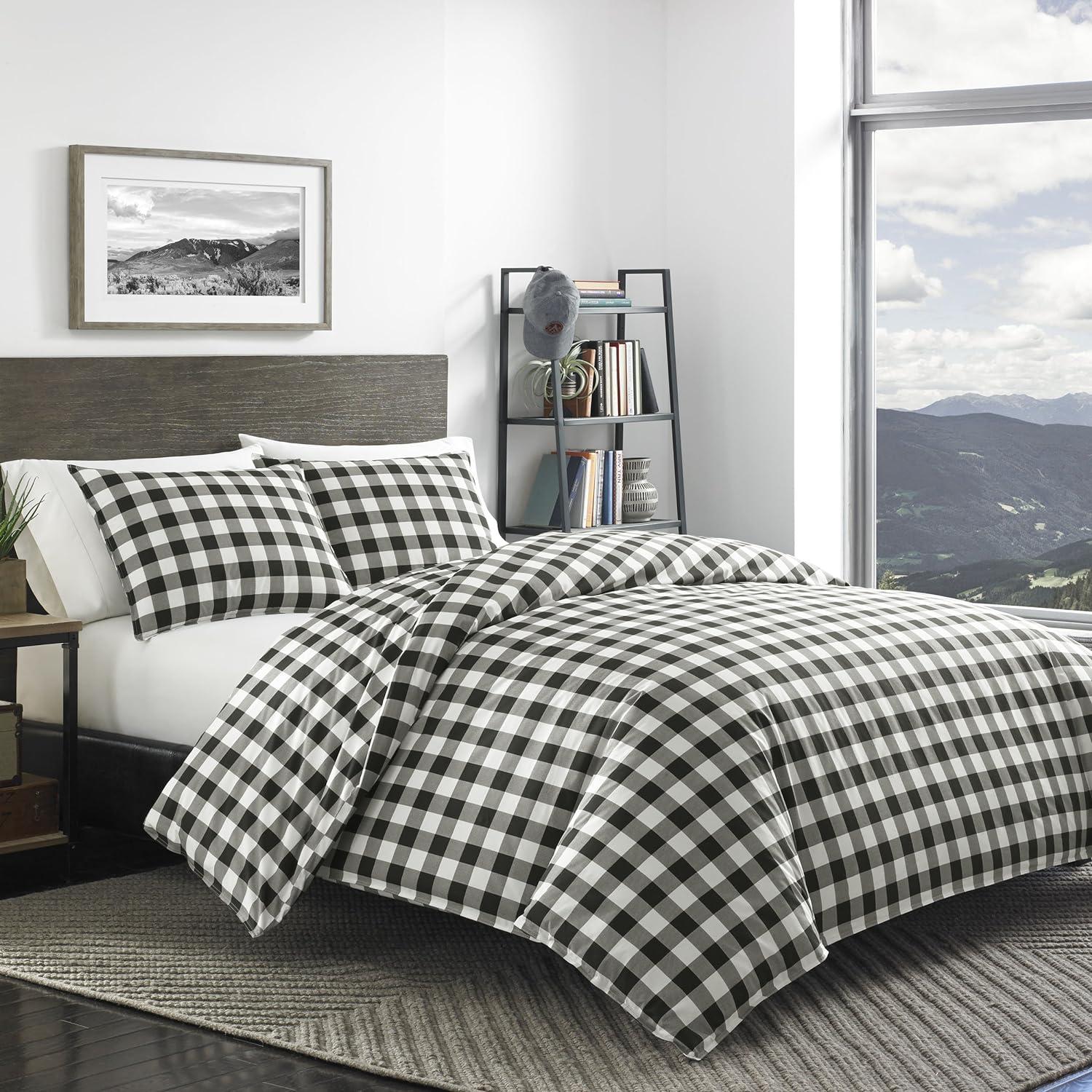 Black Mountain Plaid Duvet Cover Set - Eddie Bauer