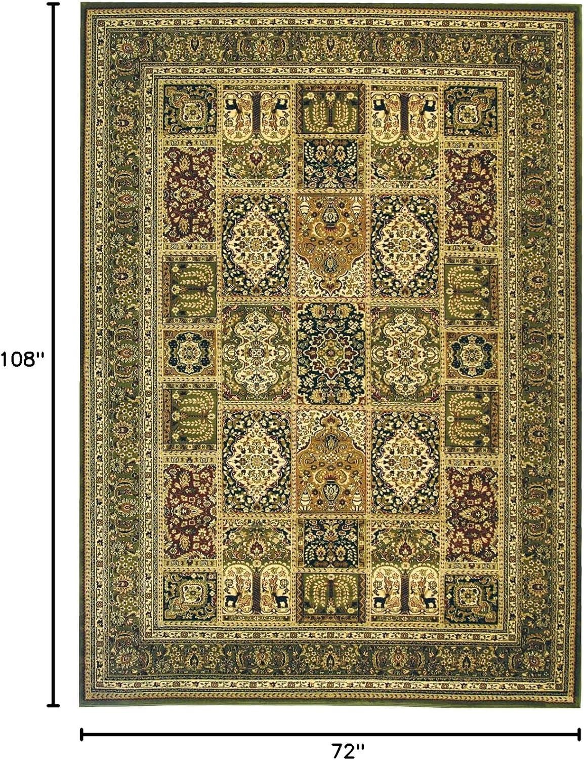 Lyndhurst LNH217 Power Loomed Area Rug - Multi/Green - 6'x9' - Safavieh.