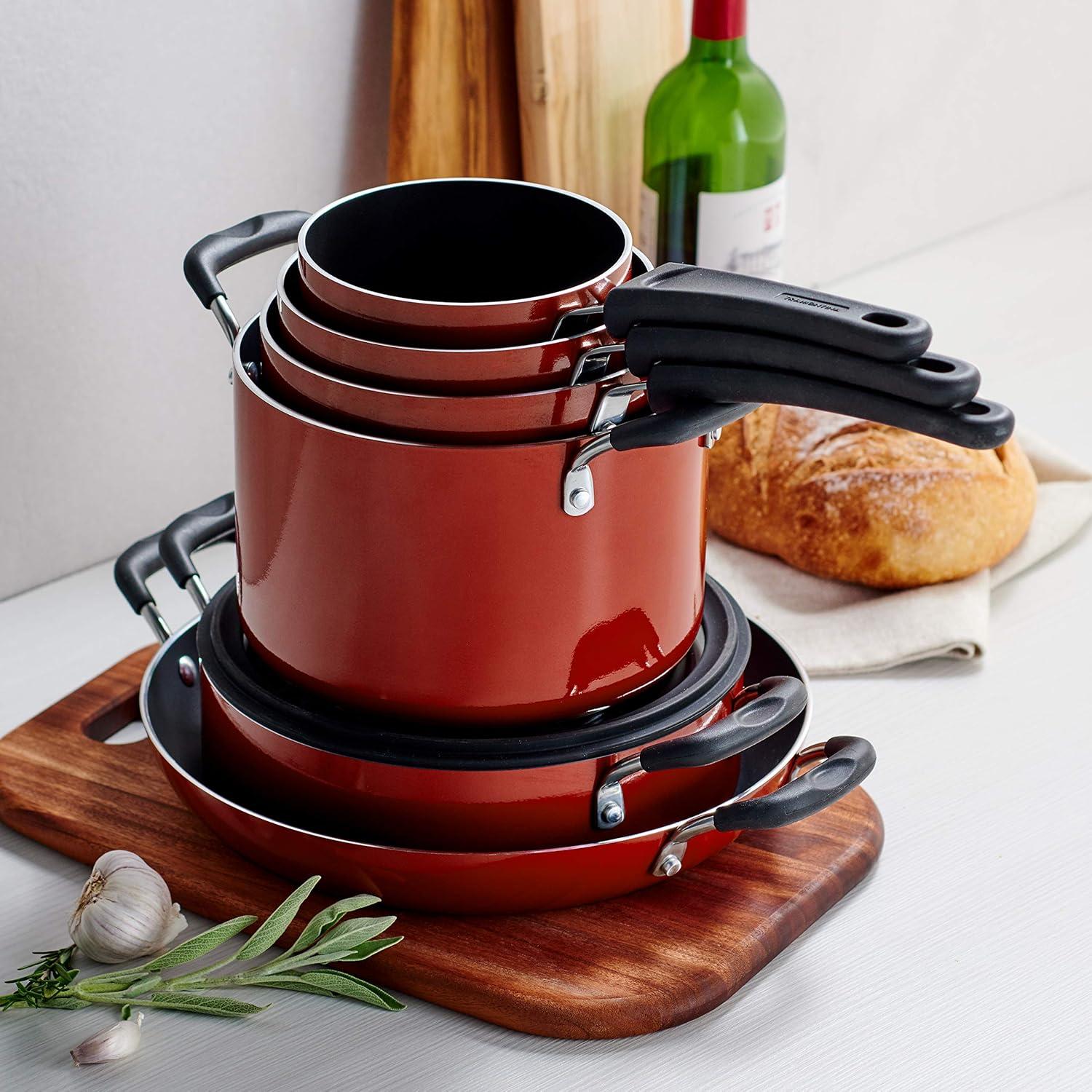 Tramontina Tramontina Aluminum Non Stick 11 Pc Nesting Cookware Set