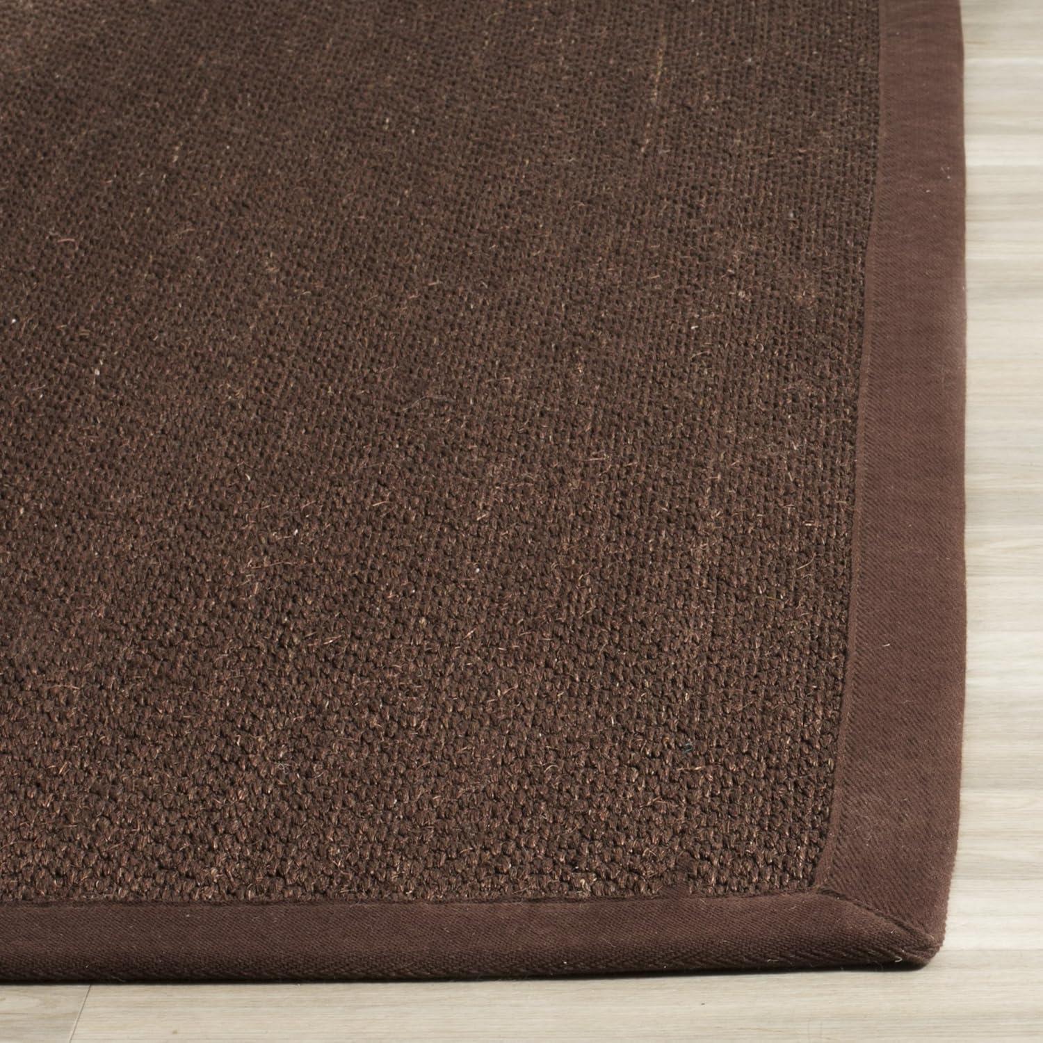 Natural Fiber NF133 Power Loomed Accent Rug - Chocolate/Dark Brown - 2'6"x4' - Safavieh.