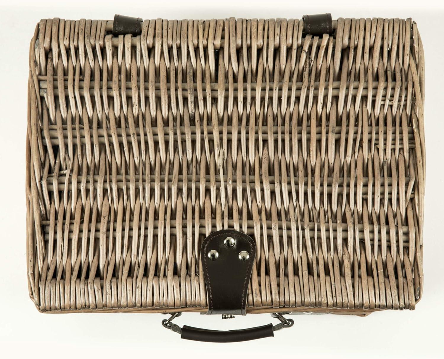 Picnic Time Catalina Wicker Picnic Basket with Picnic