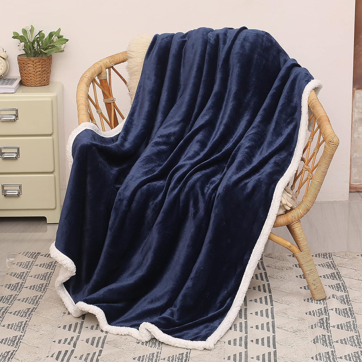 Catalonia Solid Throw Blanket, 50x60 inches