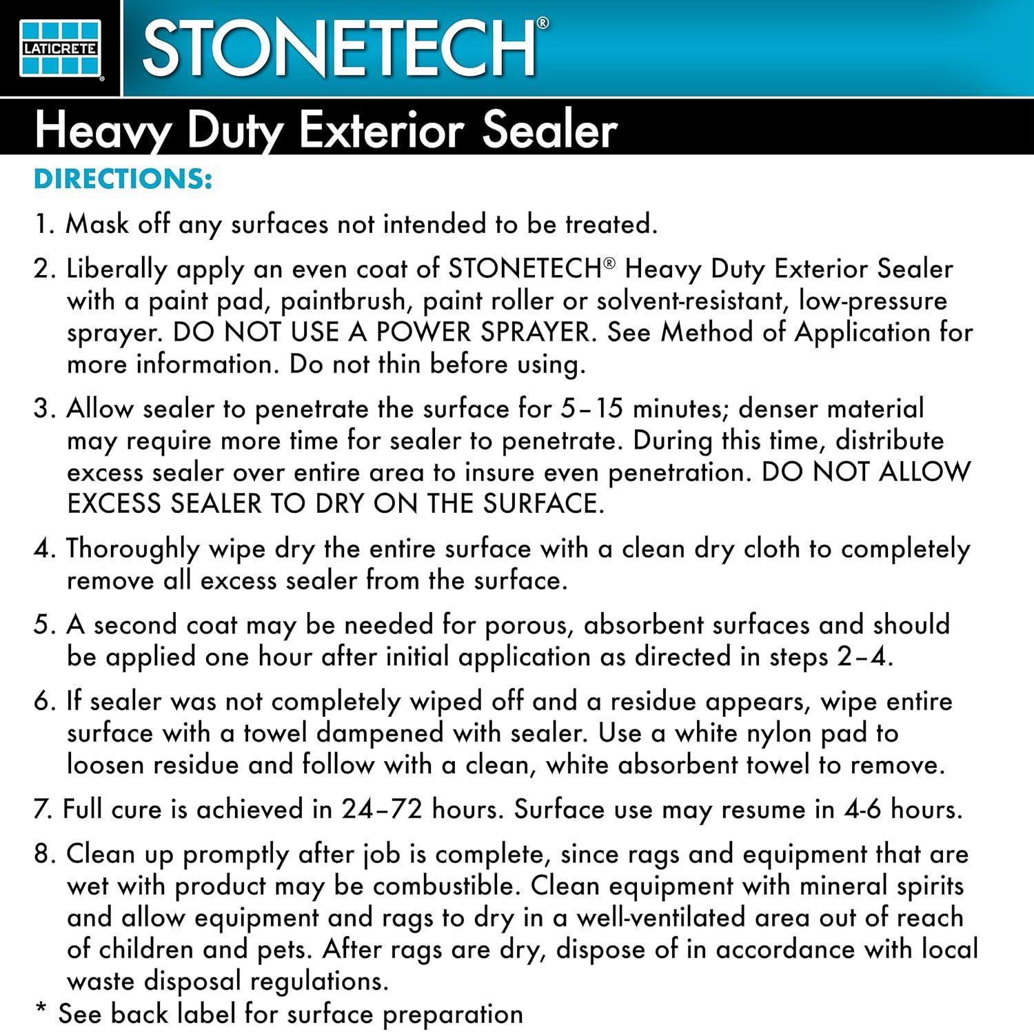 STONETECH Heavy Duty Exterior Sealer, 1 Quart/32 Oz (946ML) Bottle
