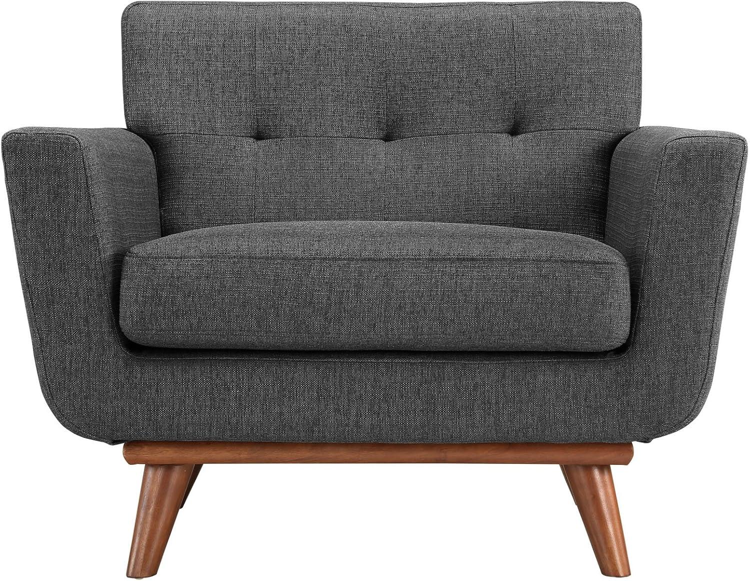 Modern Contemporary Living Room Armchair Set of Two Gray