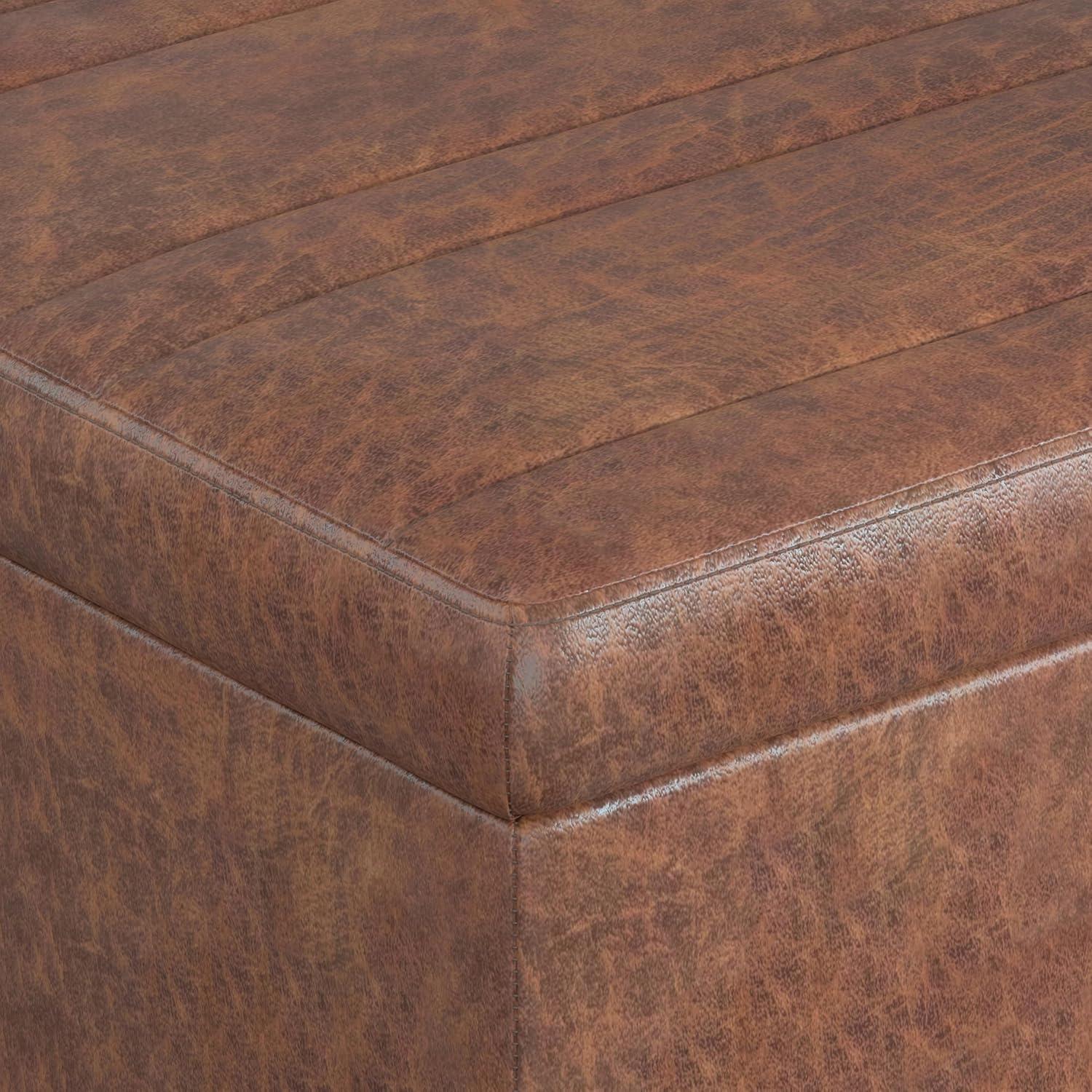 Simpli Home Ellis Coffee Table Storage Ottoman