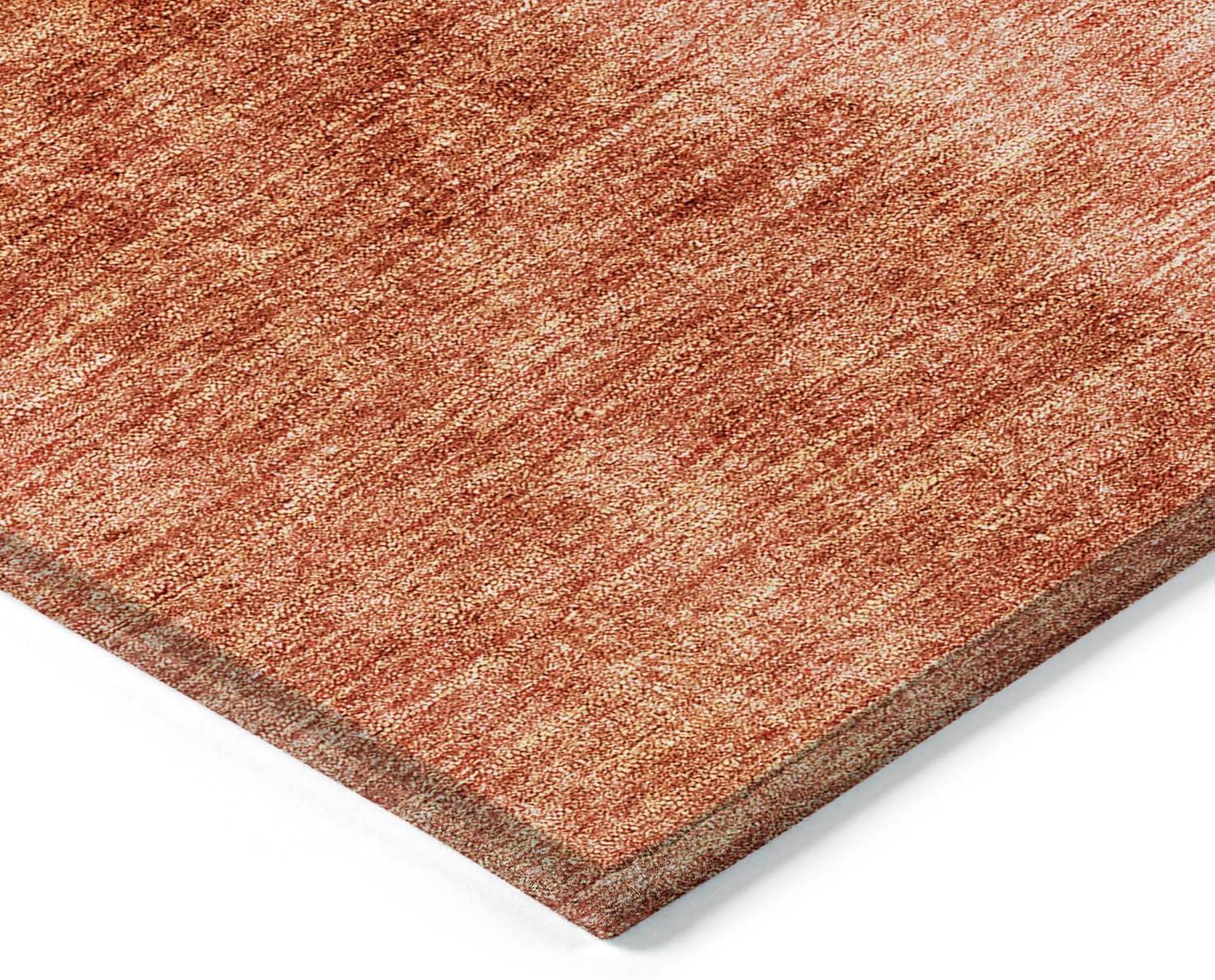 Paprika Gradient Flat Woven Synthetic Indoor/Outdoor Rug 5' x 7'