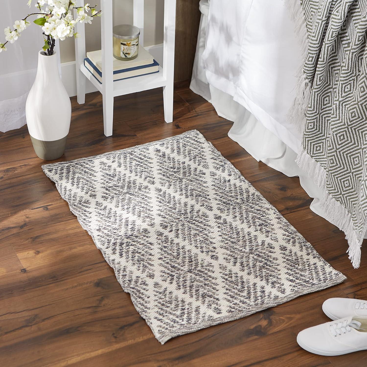 DII Gray Diamond Hand-Loomed Rug 2x3-ft