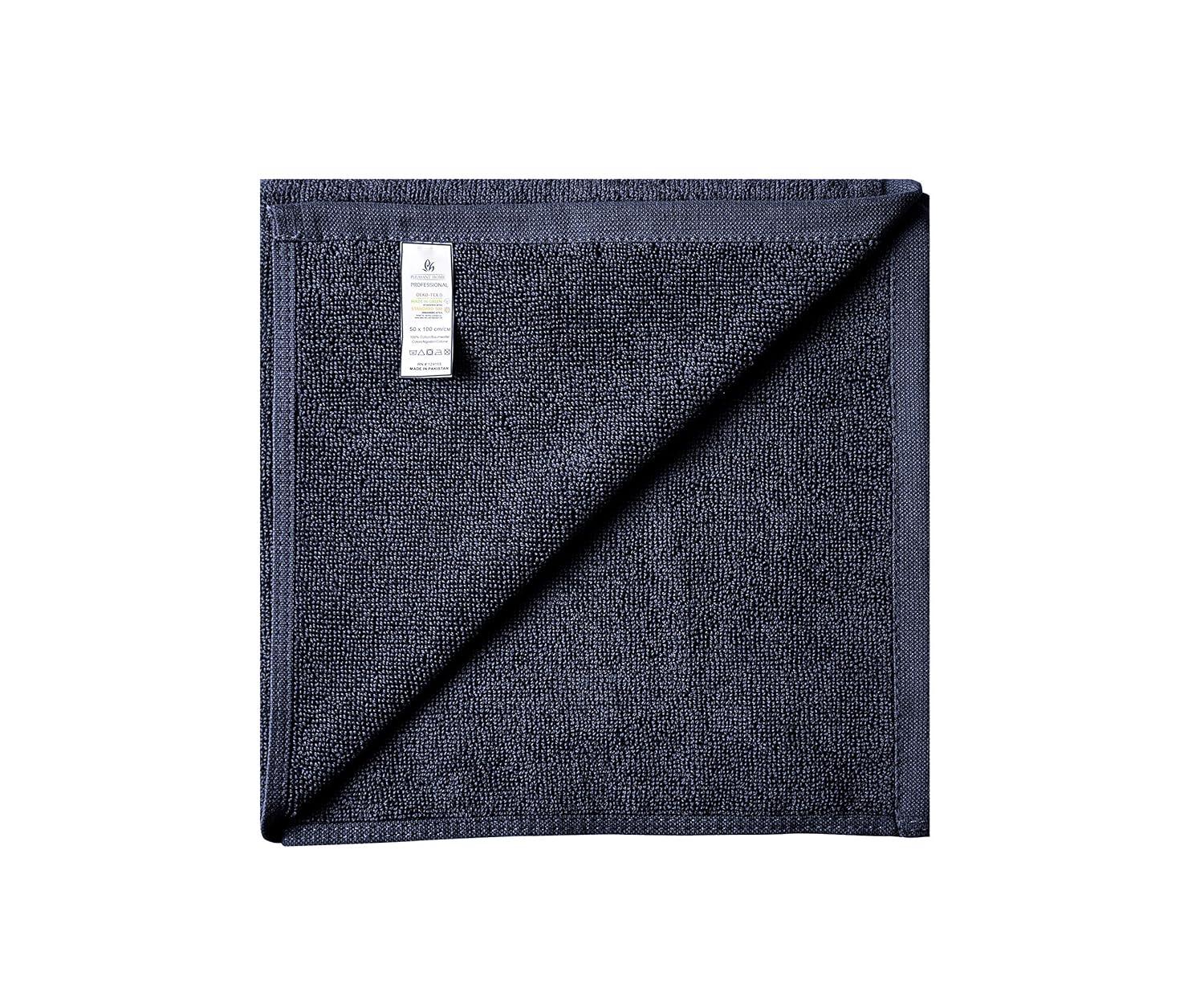 Hand Towels - 6-Pack, Softest 100% Cotton by California Design Den - Navy Blue, Six-Pcs Hand Towels