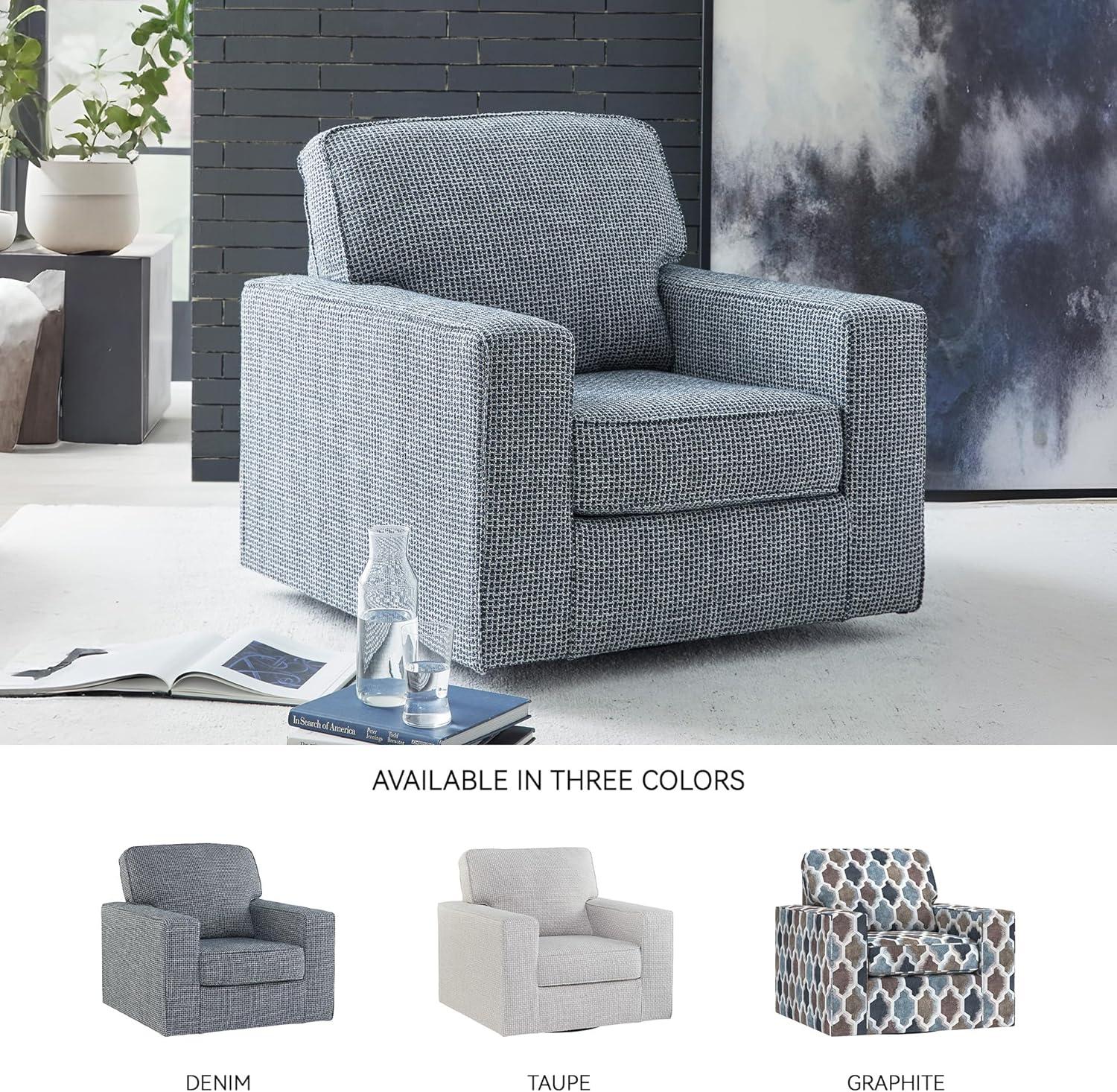 Ebern Designs Deivydas Upholstered Swivel Armchair