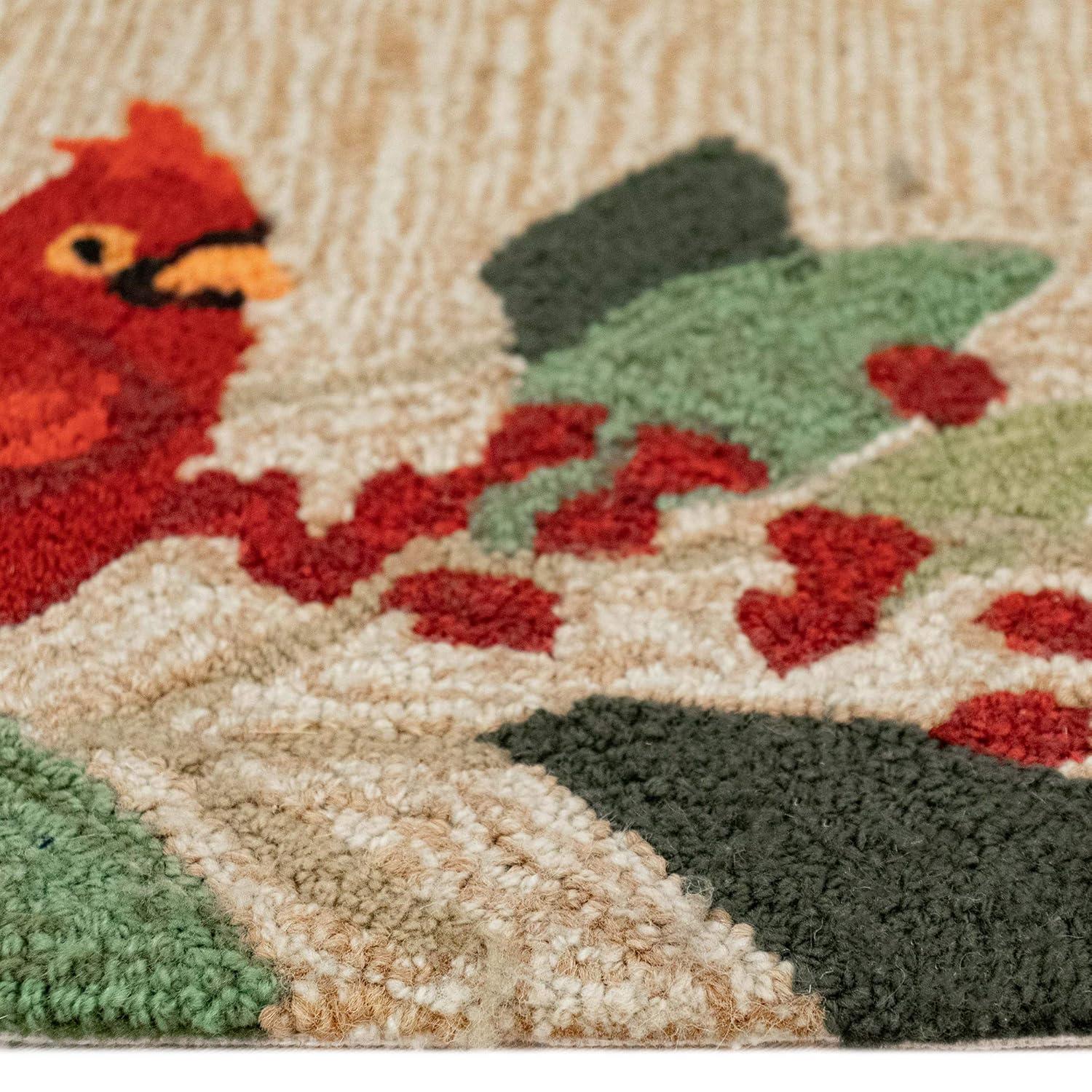 Liora Manne Frontporch Birds Indoor/Outdoor Rug Neutral 2'6" x 4'