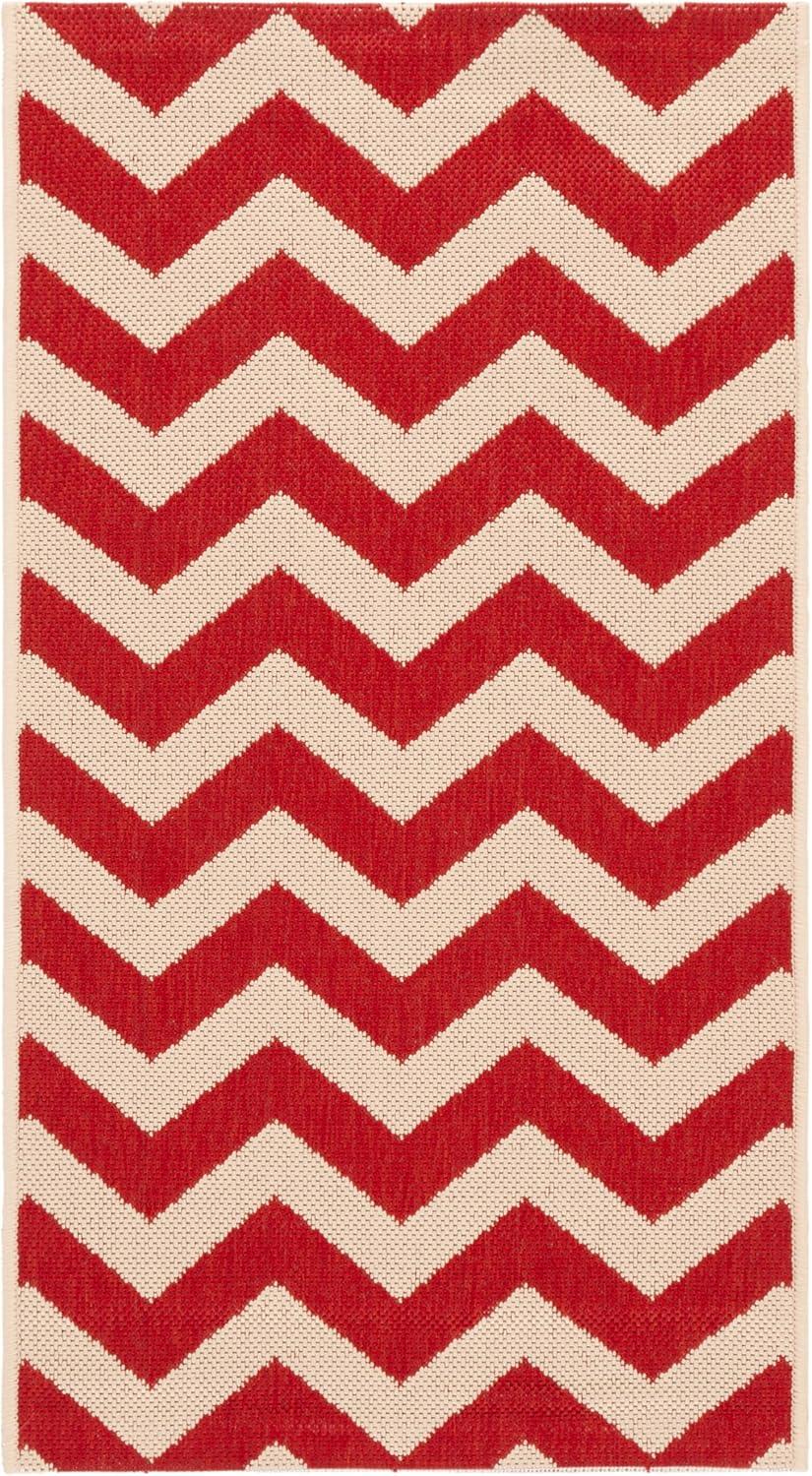 Courtyard CY6244 Power Loomed Indoor and Outdoor Accent Rug - Red - 2'x3'7" - Safavieh